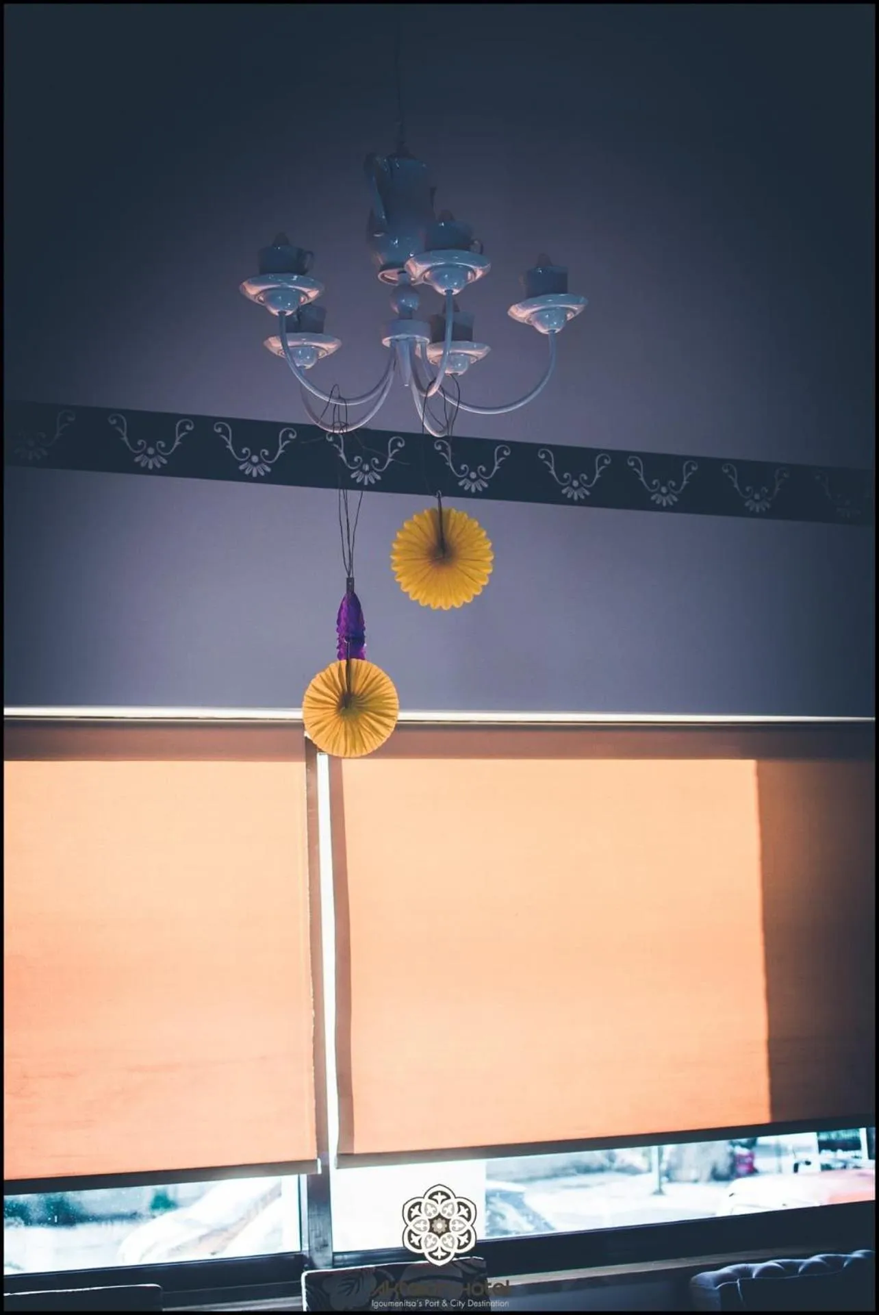 Decorative detail in Aktaion Hotel