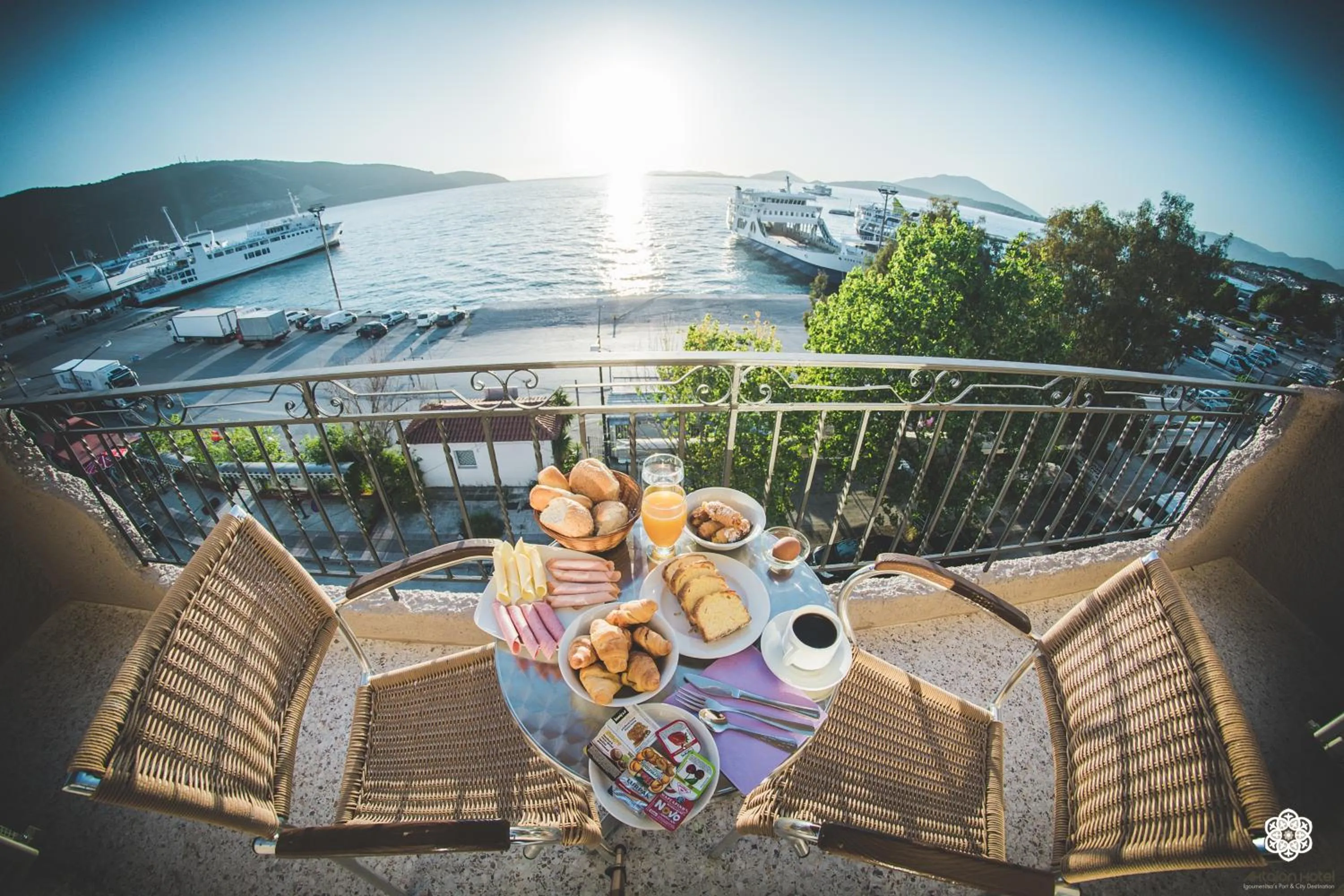 Balcony/Terrace in Aktaion Hotel