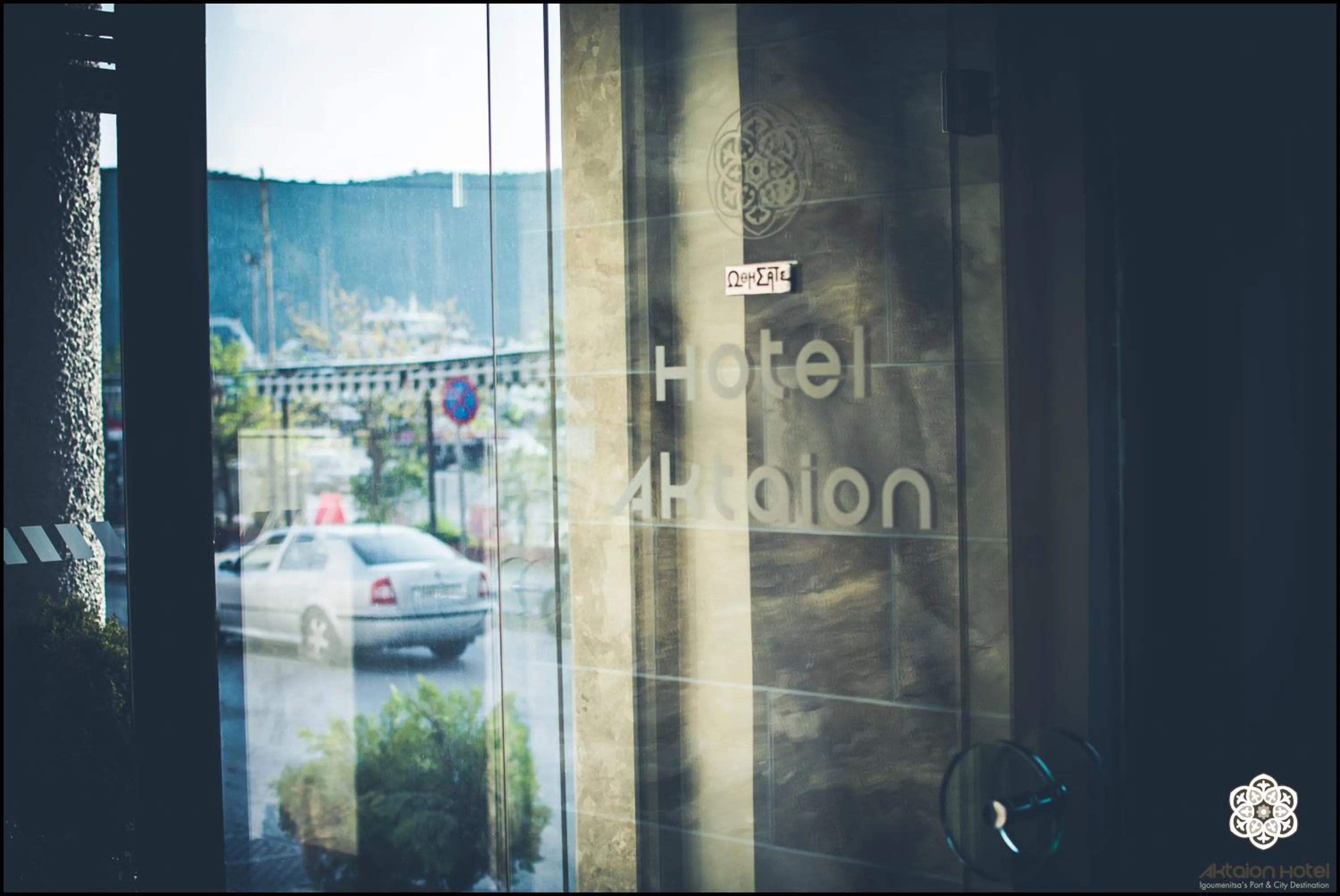 Facade/entrance in Aktaion Hotel