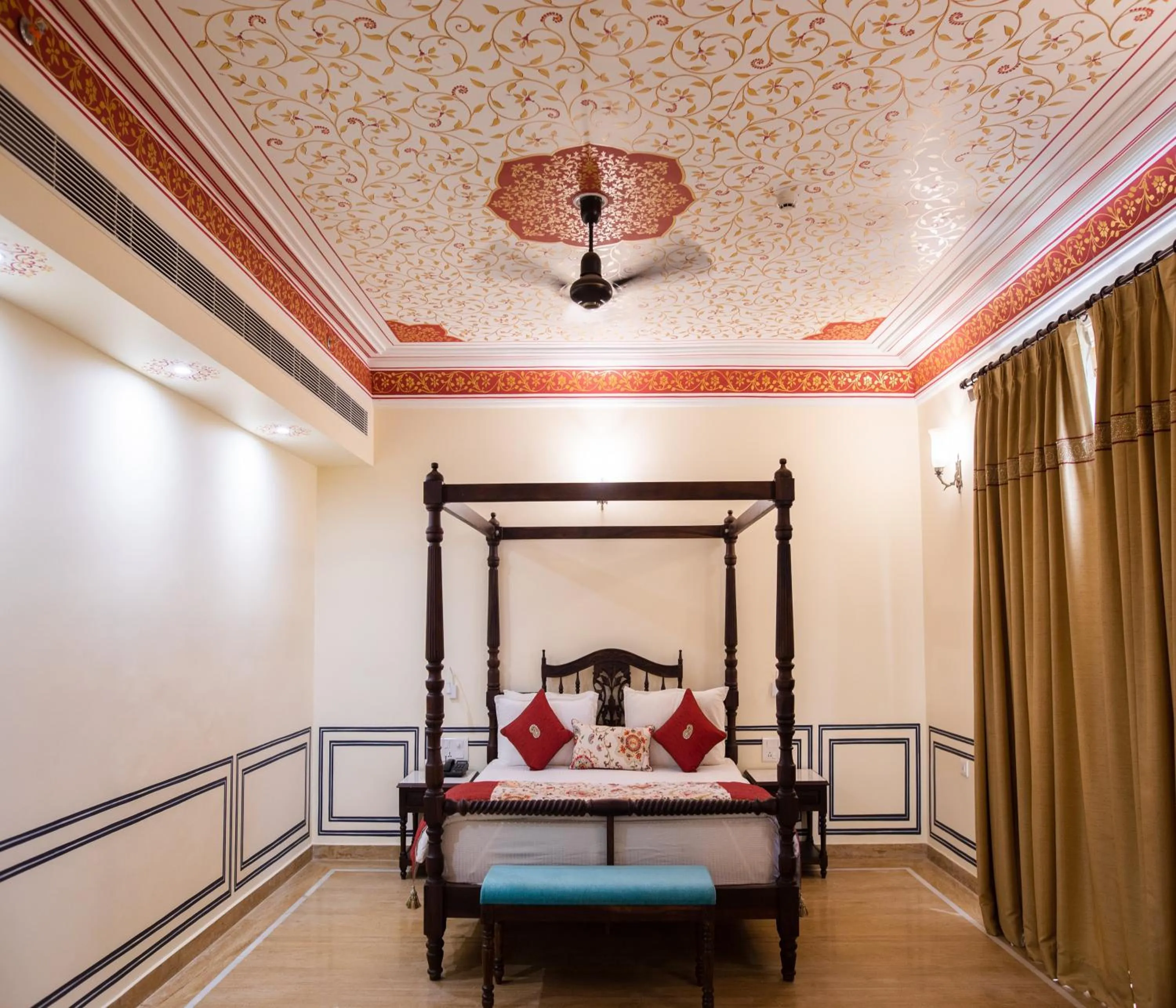 Bedroom, Bed in SKK The Fern An Ecotel Hotel, Jaisalmer