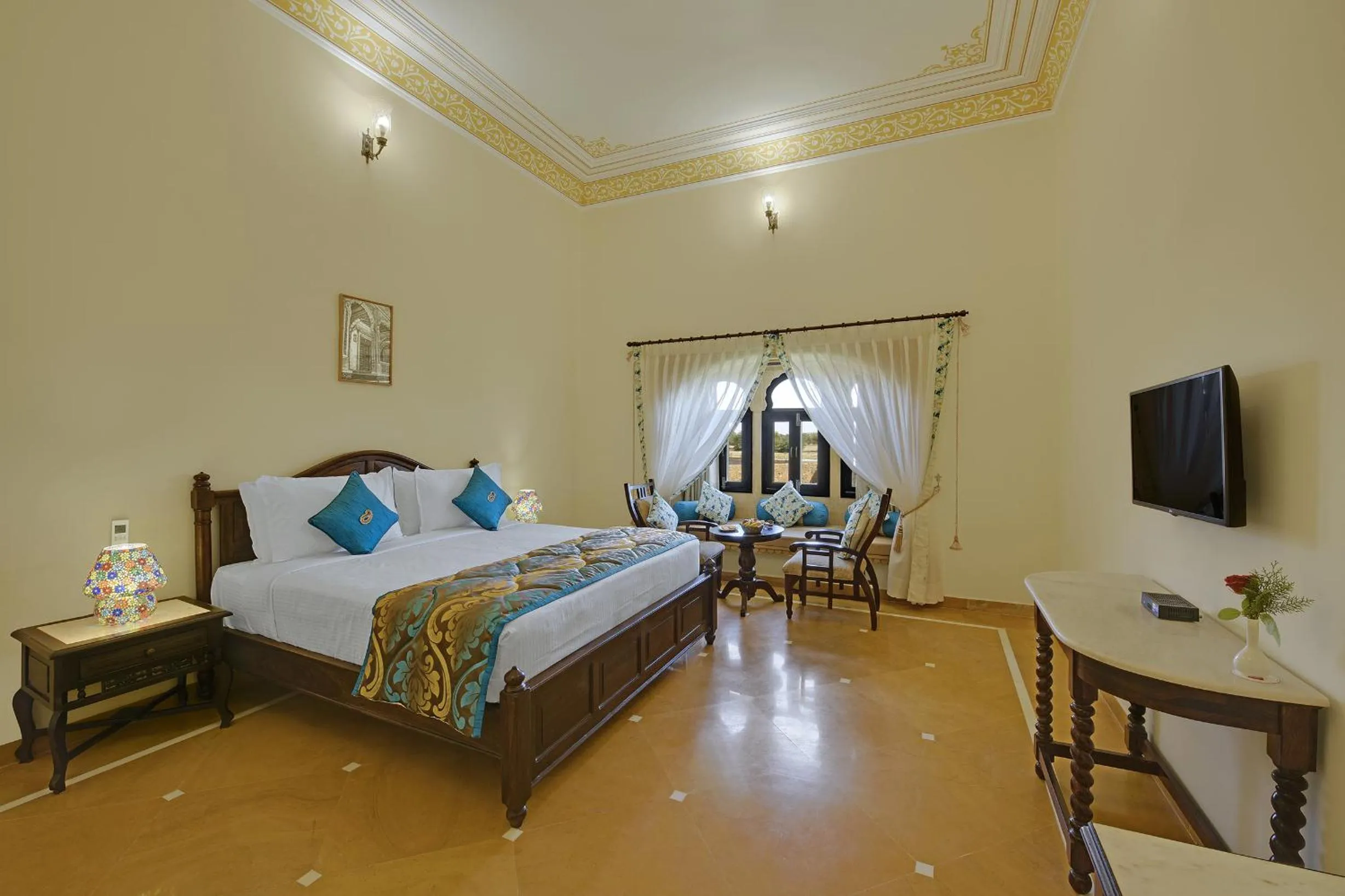 Bed in SKK The Fern An Ecotel Hotel, Jaisalmer