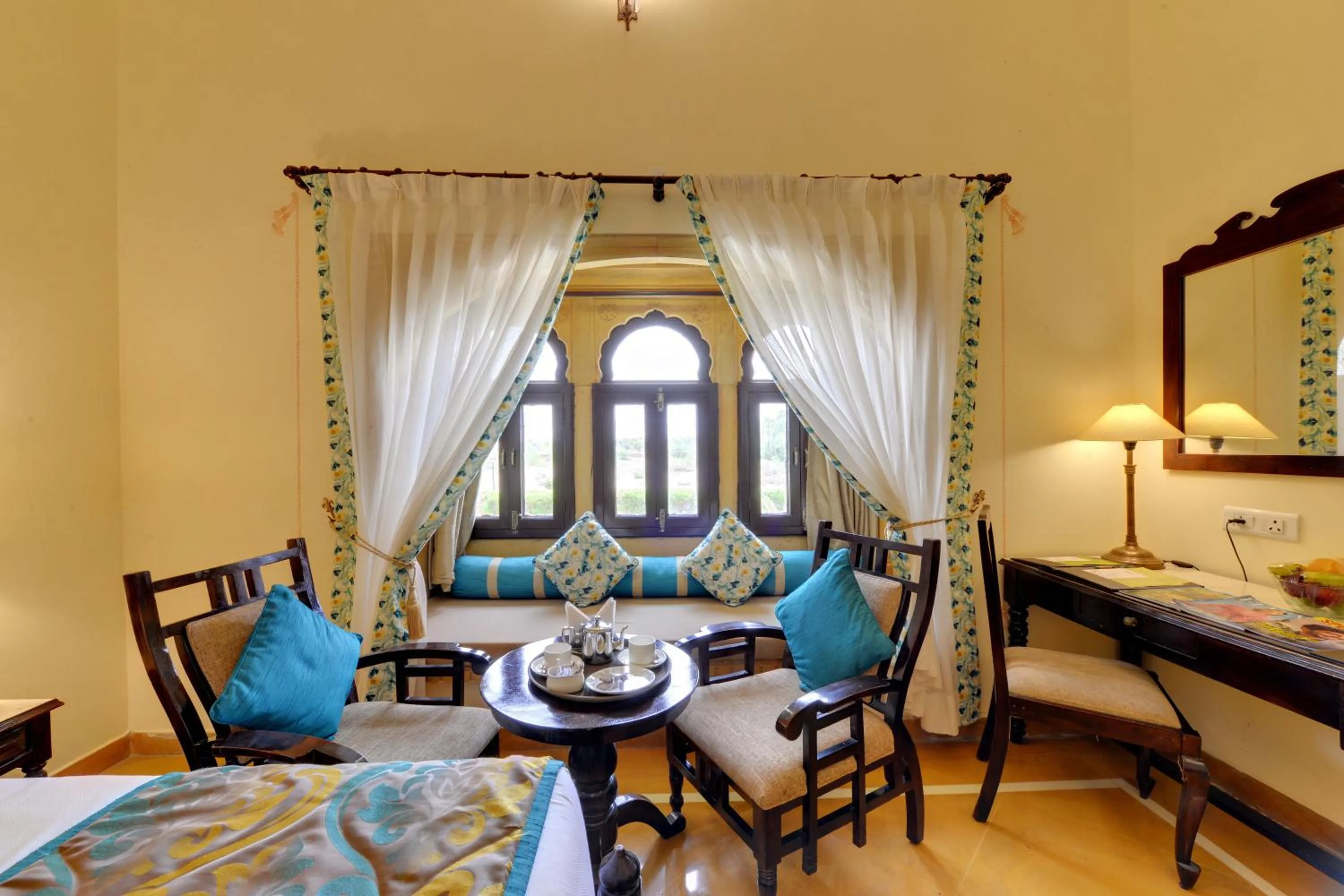 View (from property/room), Bed in SKK The Fern An Ecotel Hotel, Jaisalmer