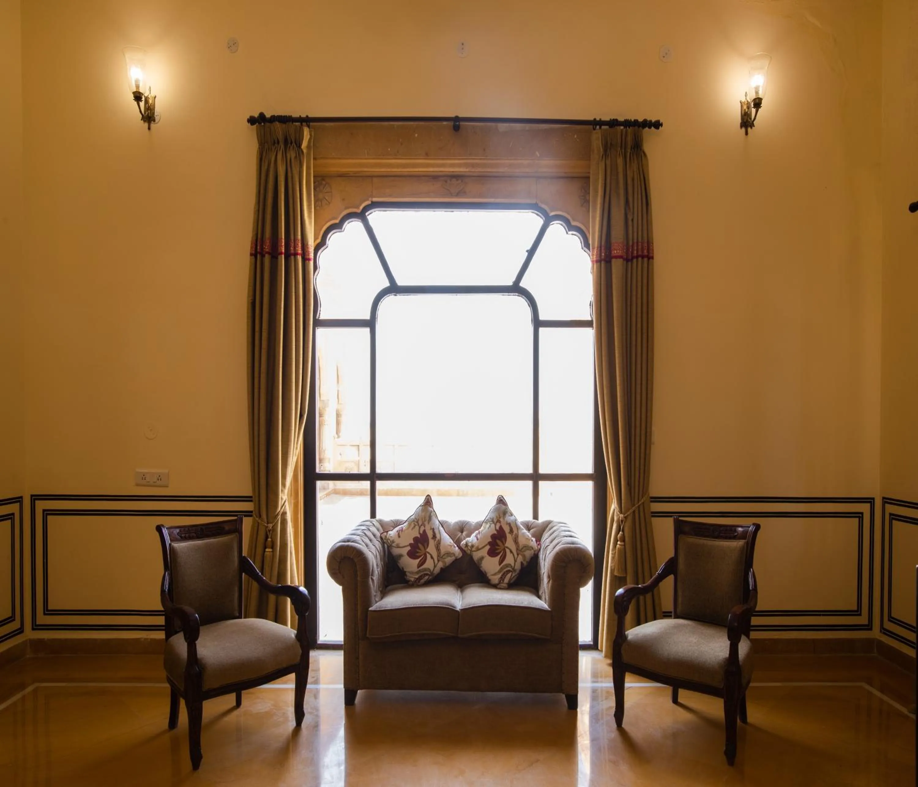 Seating area in SKK The Fern An Ecotel Hotel, Jaisalmer