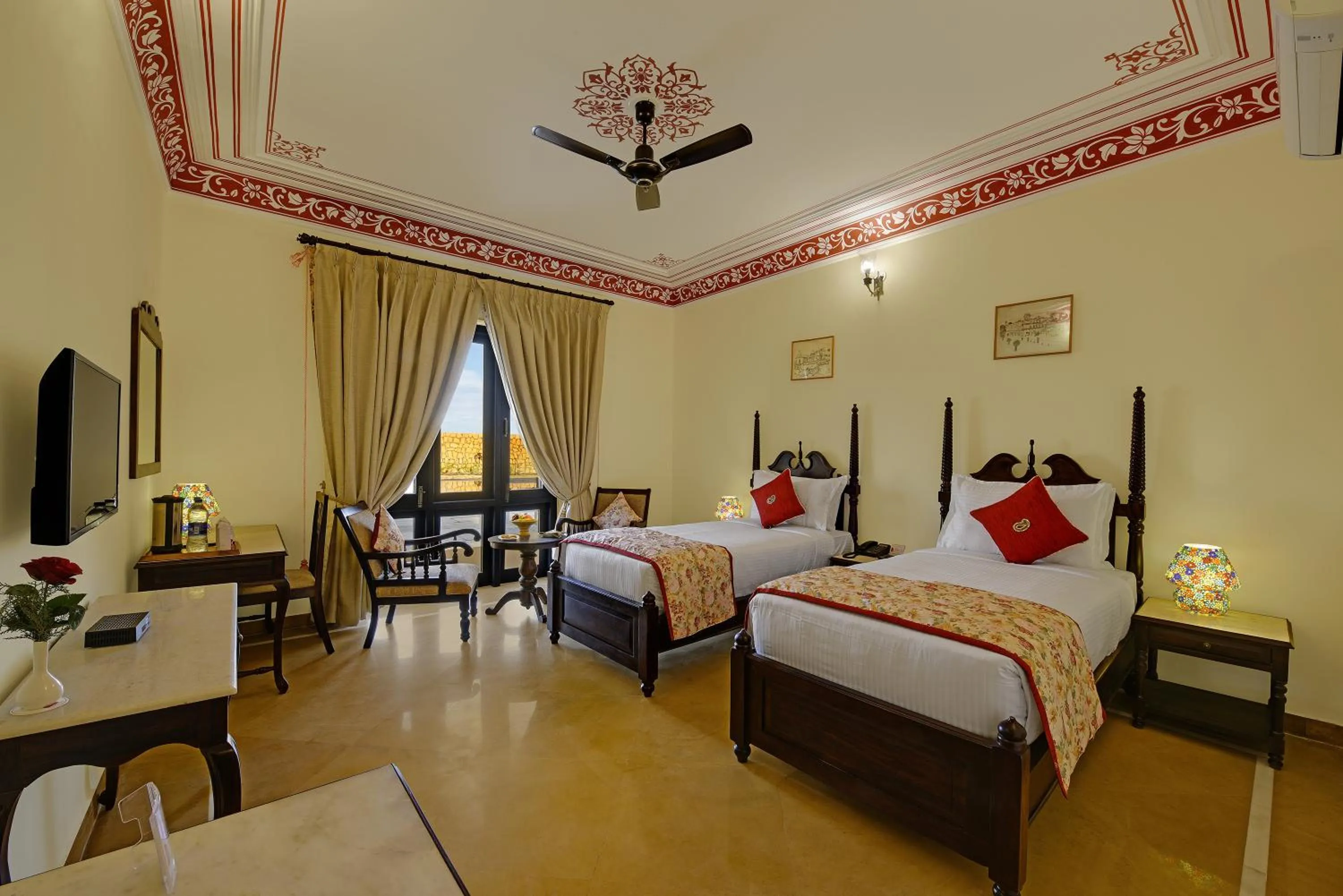 Bed in SKK The Fern An Ecotel Hotel, Jaisalmer