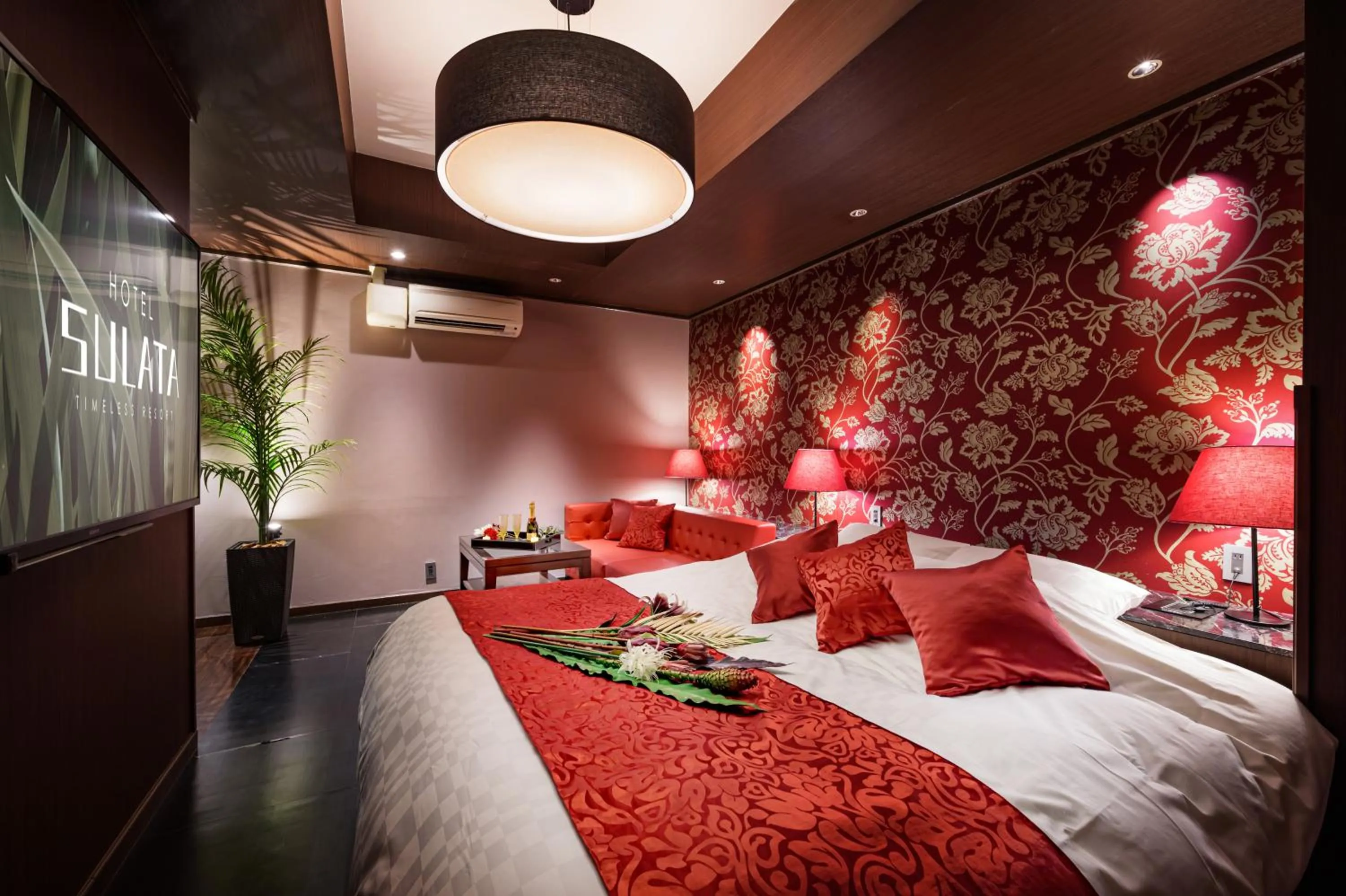 Bed in HOTEL SULATA GIFU HASHIMA (Adult Only)