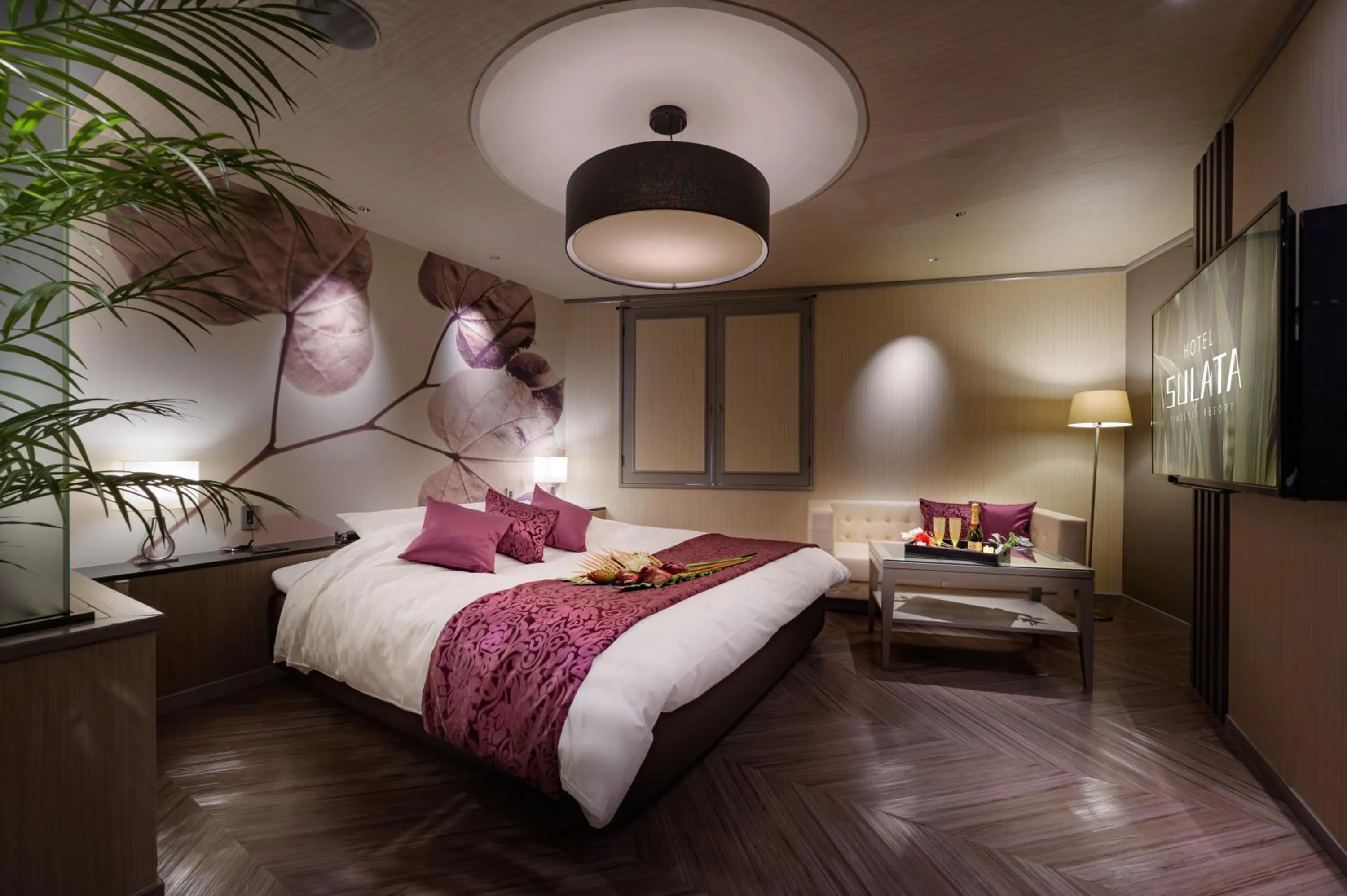 Bed in HOTEL SULATA GIFU HASHIMA (Adult Only)