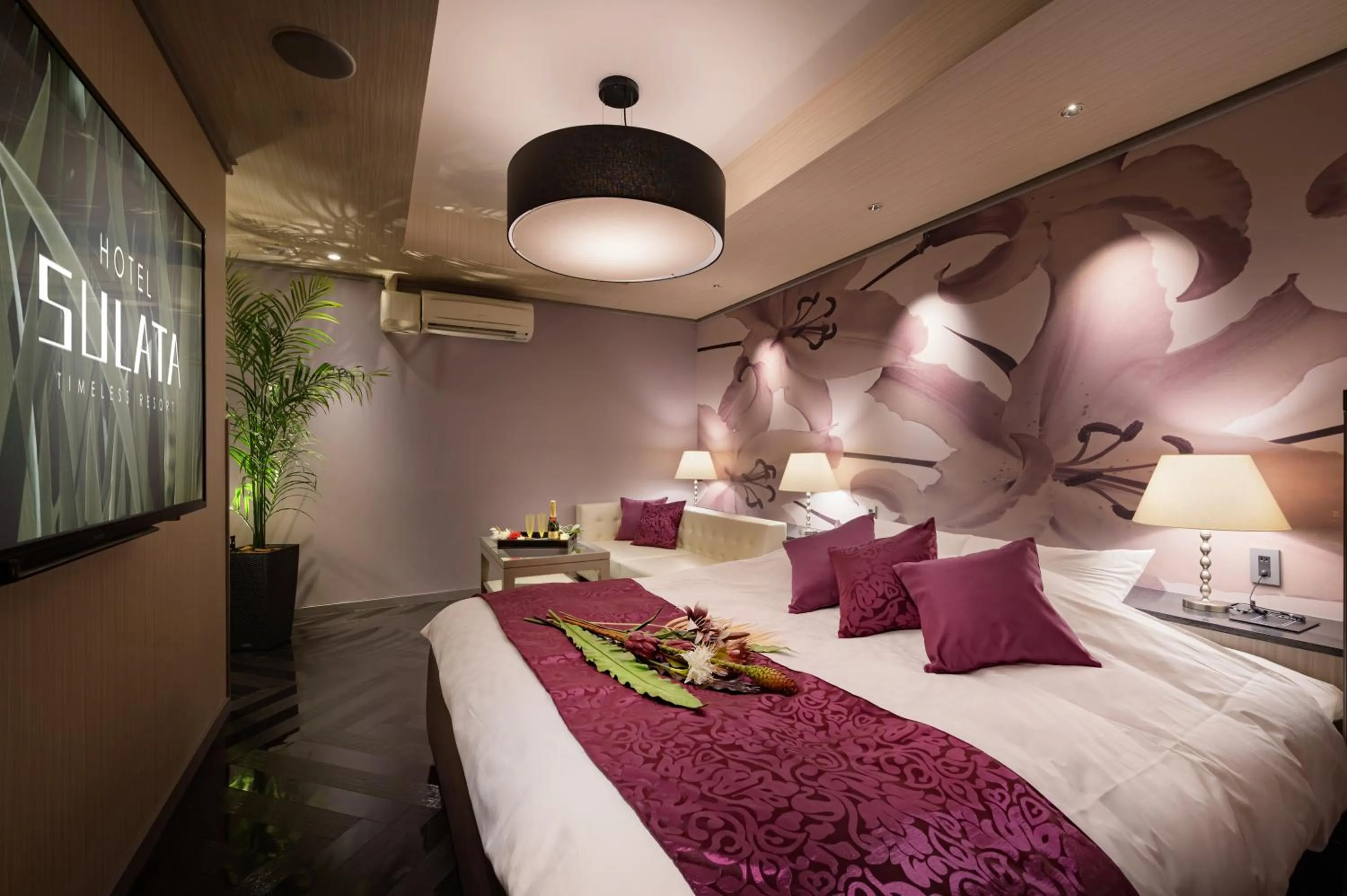 Bed in HOTEL SULATA GIFU HASHIMA (Adult Only)