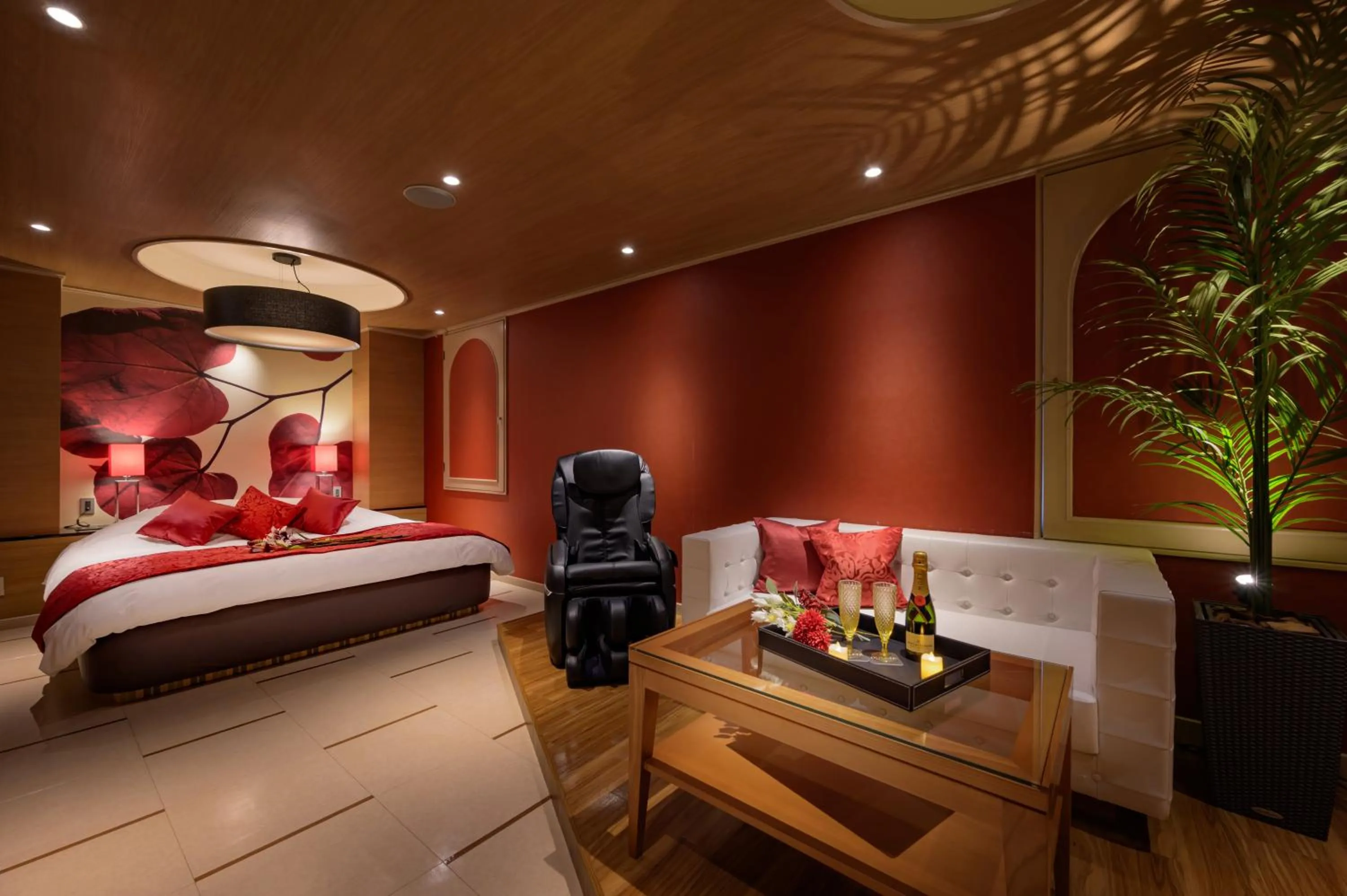 Bed in HOTEL SULATA GIFU HASHIMA (Adult Only)