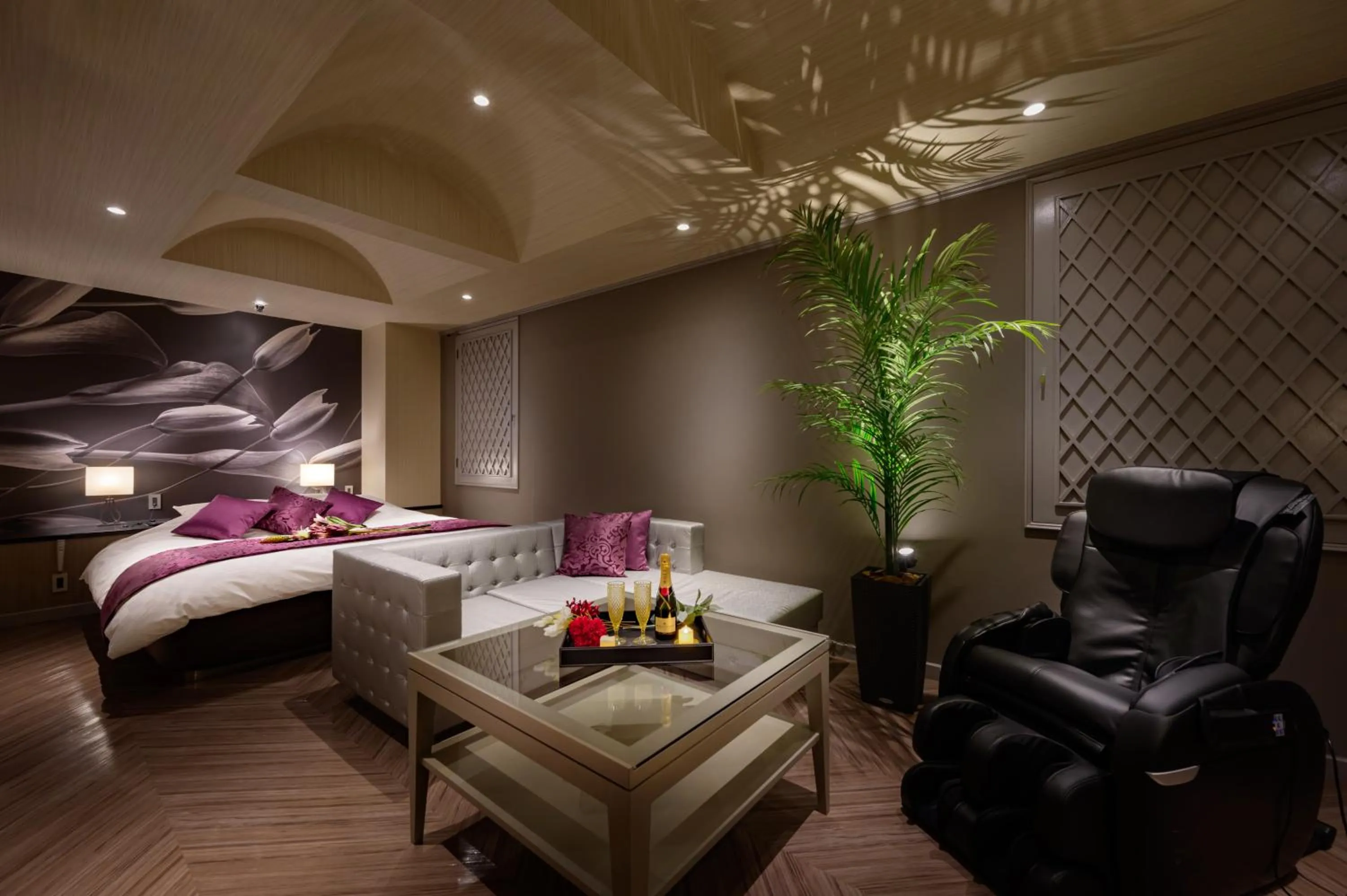 Bed in HOTEL SULATA GIFU HASHIMA (Adult Only)