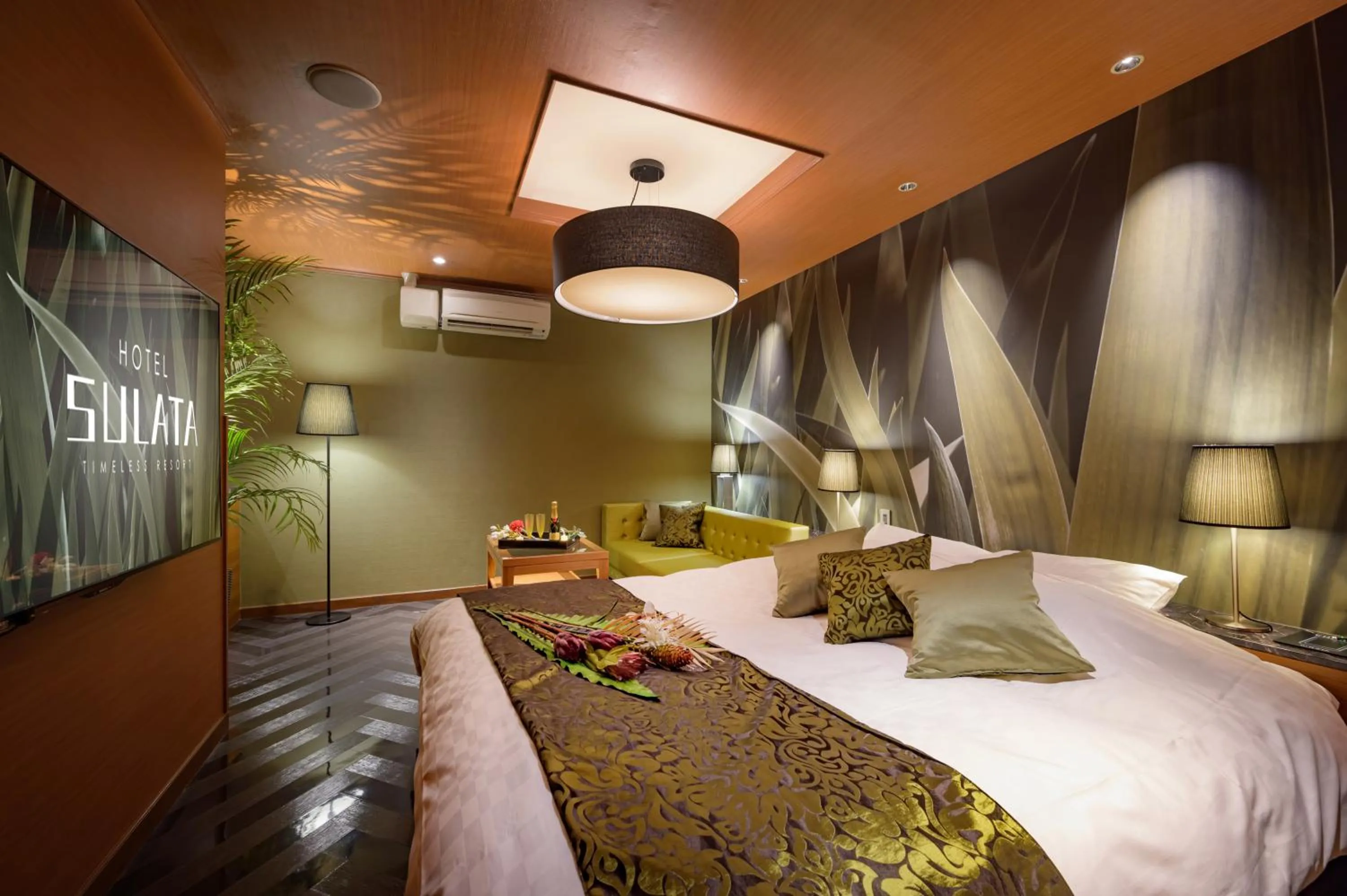 Bed in HOTEL SULATA GIFU HASHIMA (Adult Only)