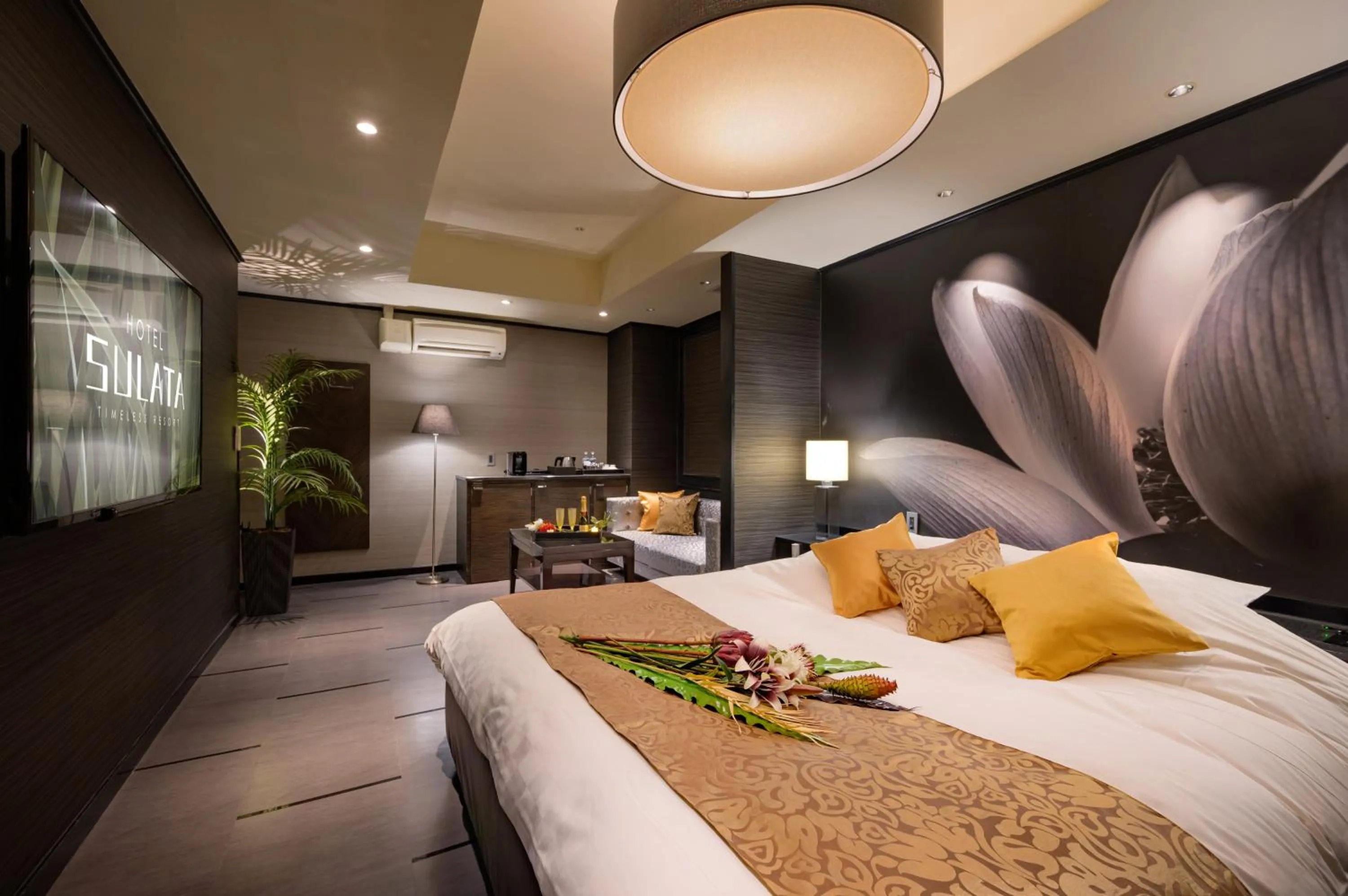 Bed in HOTEL SULATA GIFU HASHIMA (Adult Only)