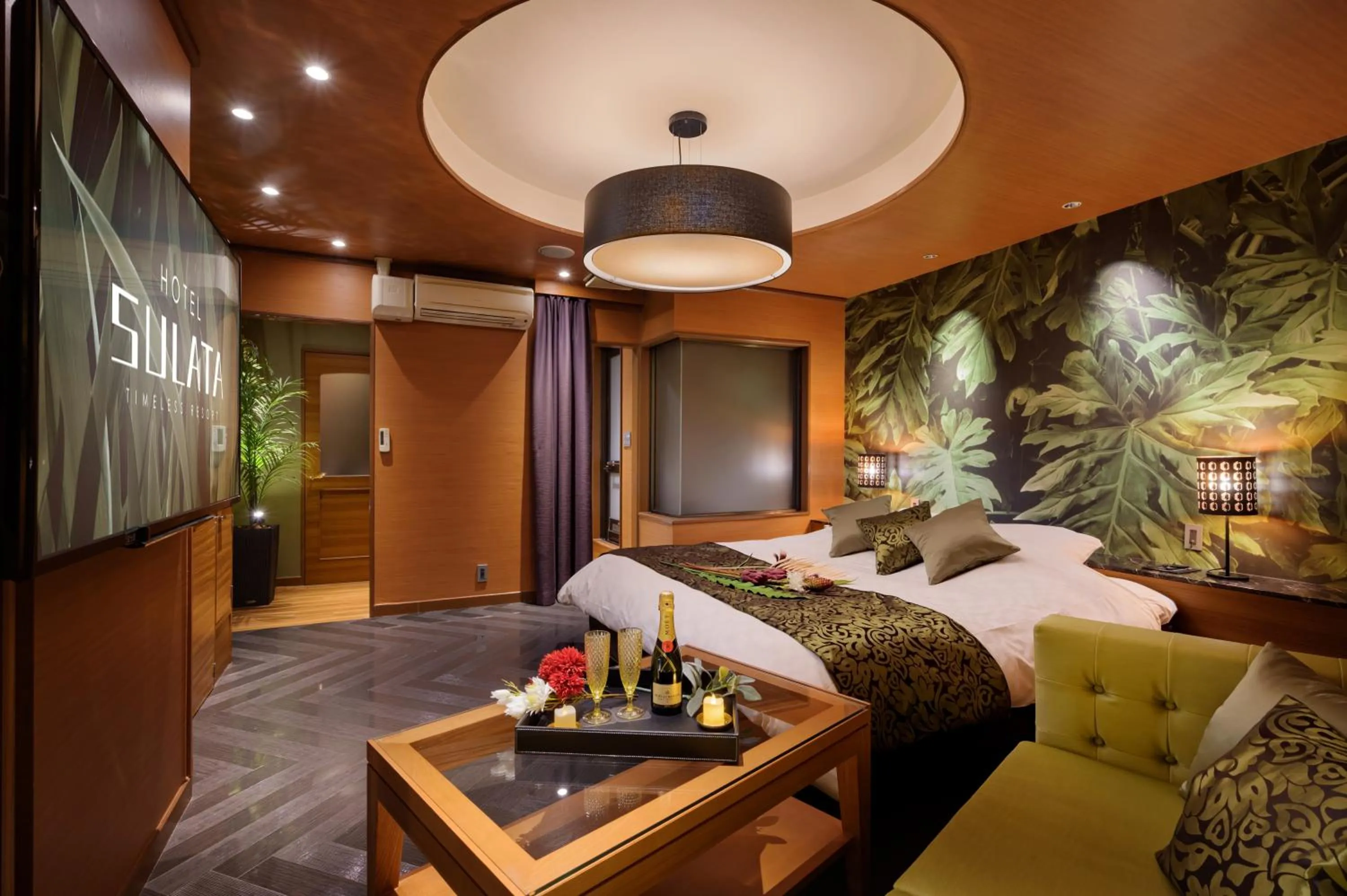 Bed in HOTEL SULATA GIFU HASHIMA (Adult Only)