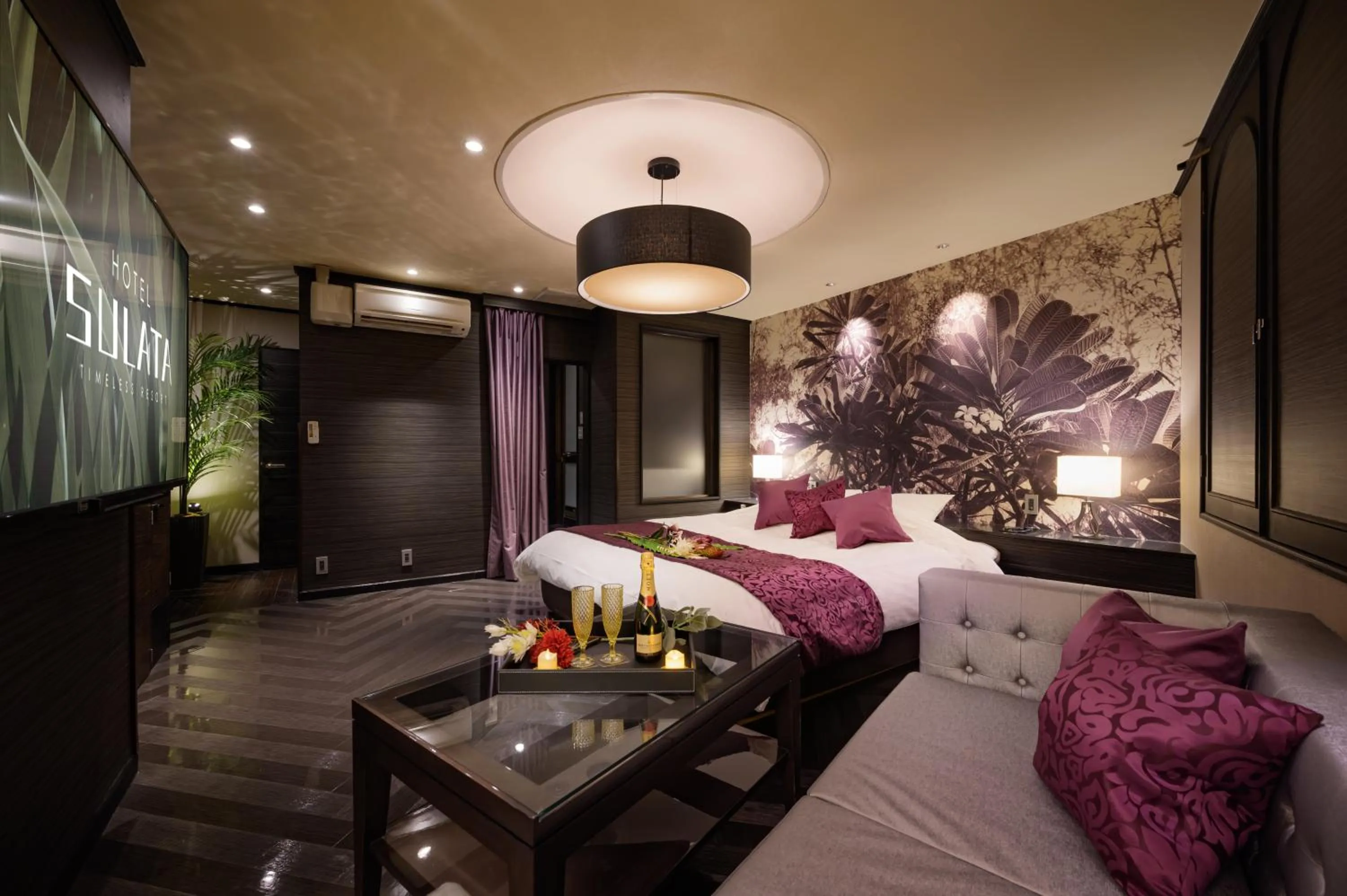 Bed in HOTEL SULATA GIFU HASHIMA (Adult Only)