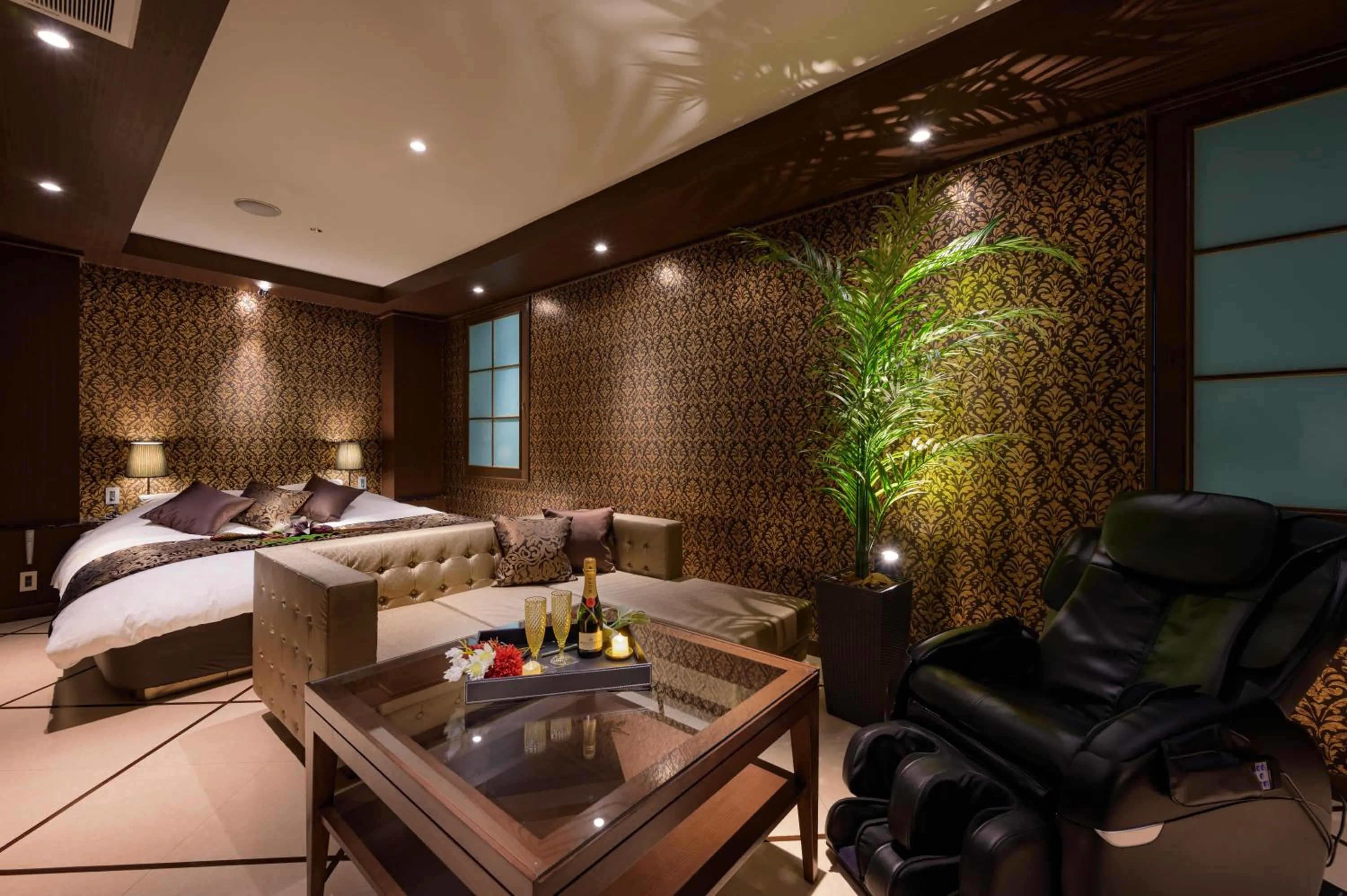 Bed in HOTEL SULATA GIFU HASHIMA (Adult Only)