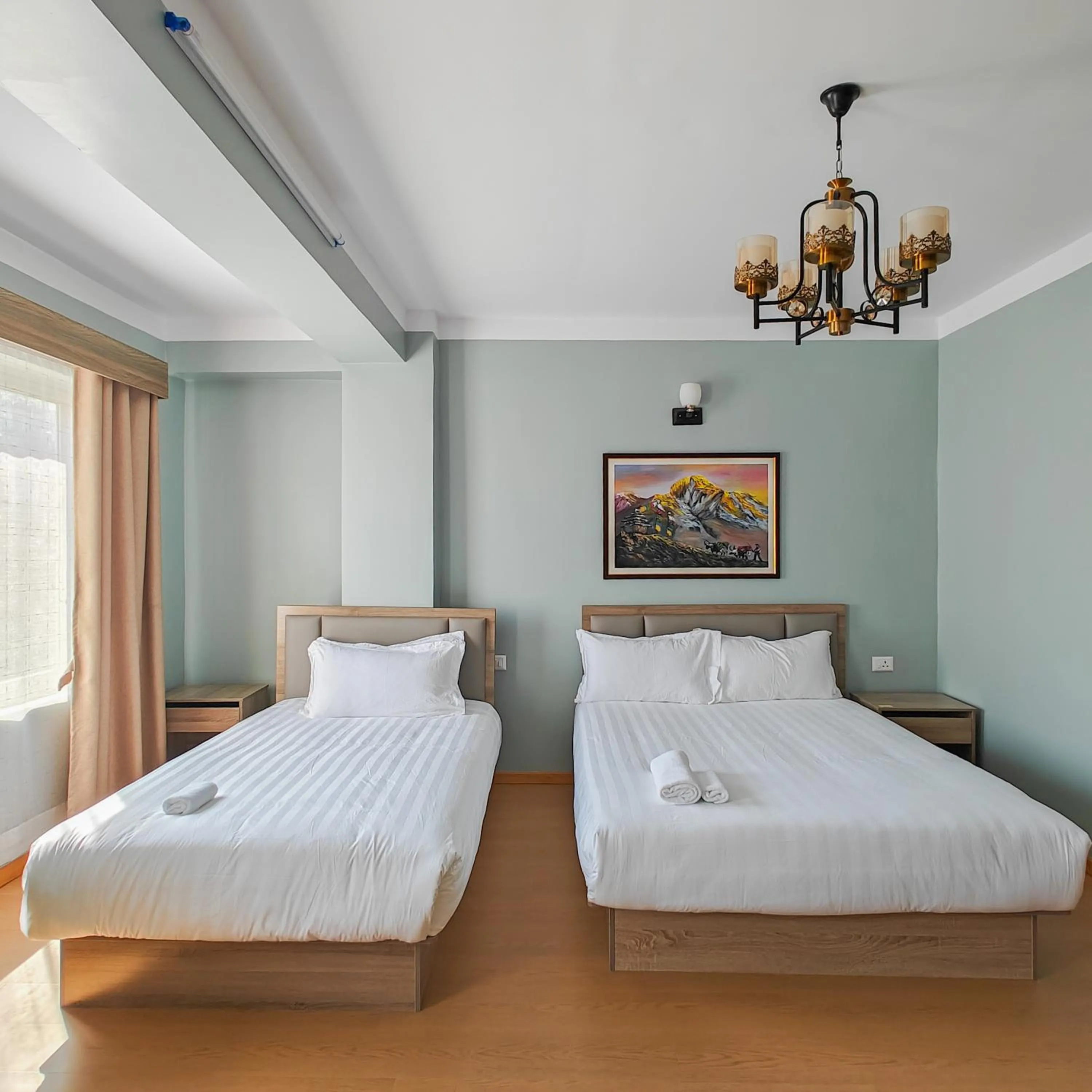 Bed in Boudha Apart Hotel