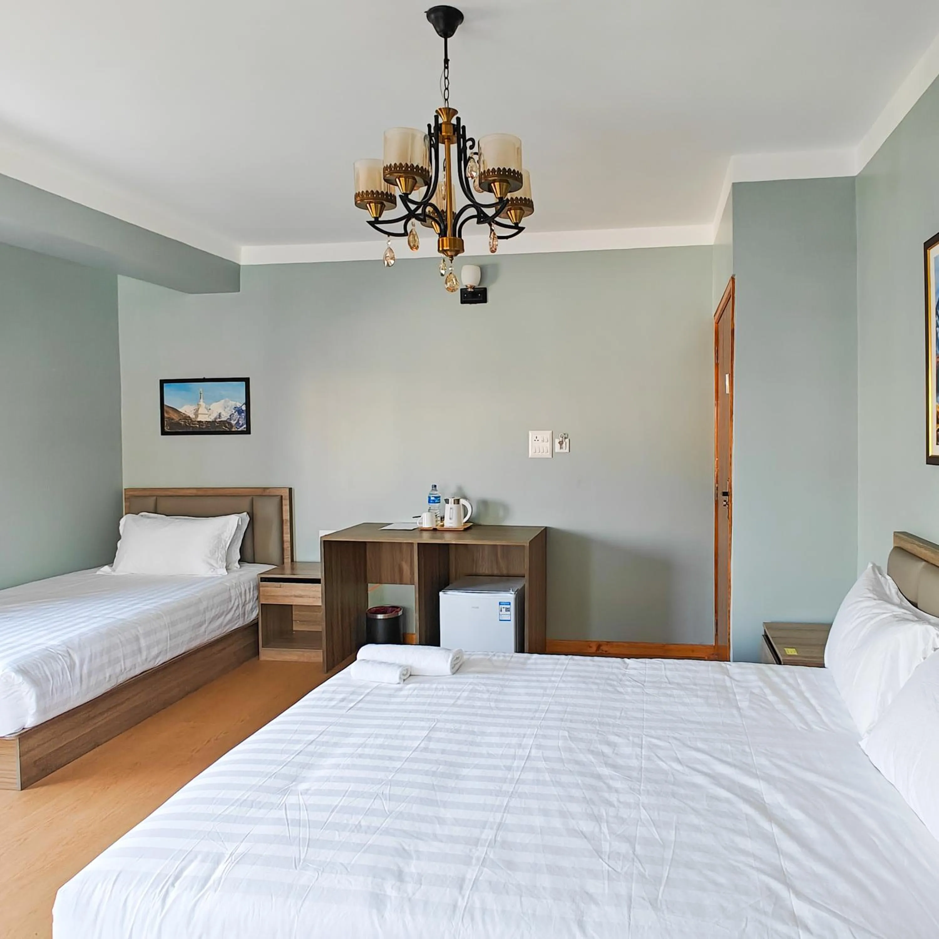 Bed in Boudha Apart Hotel