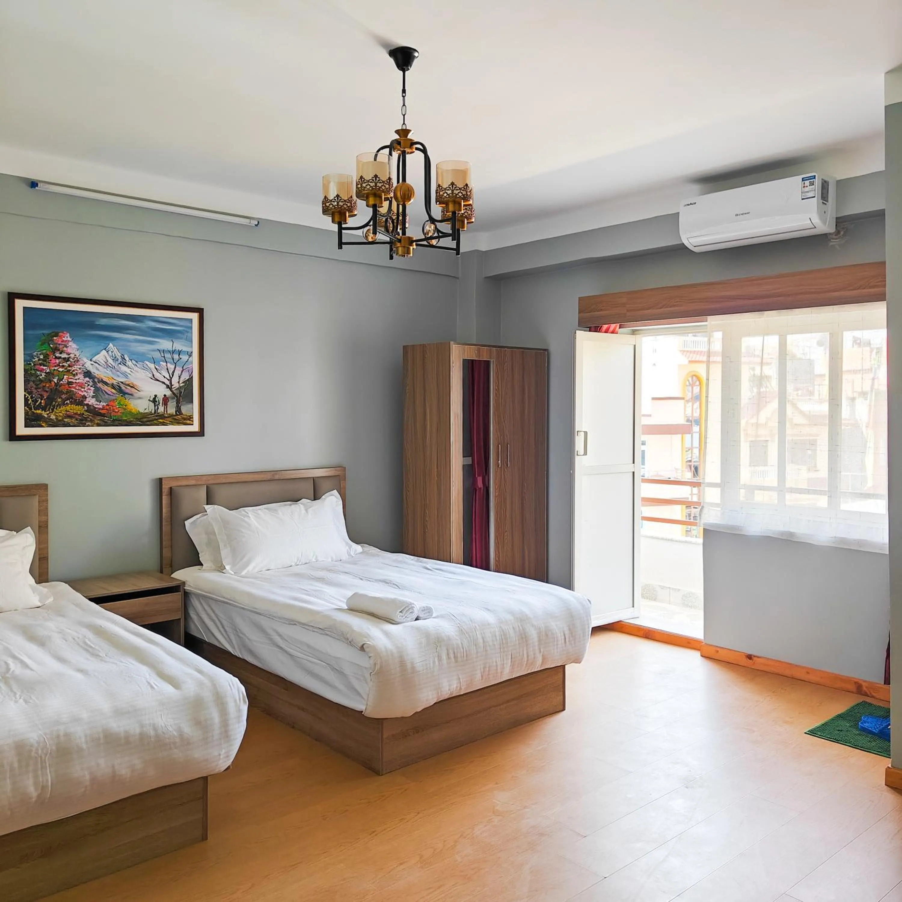 Bed in Boudha Apart Hotel