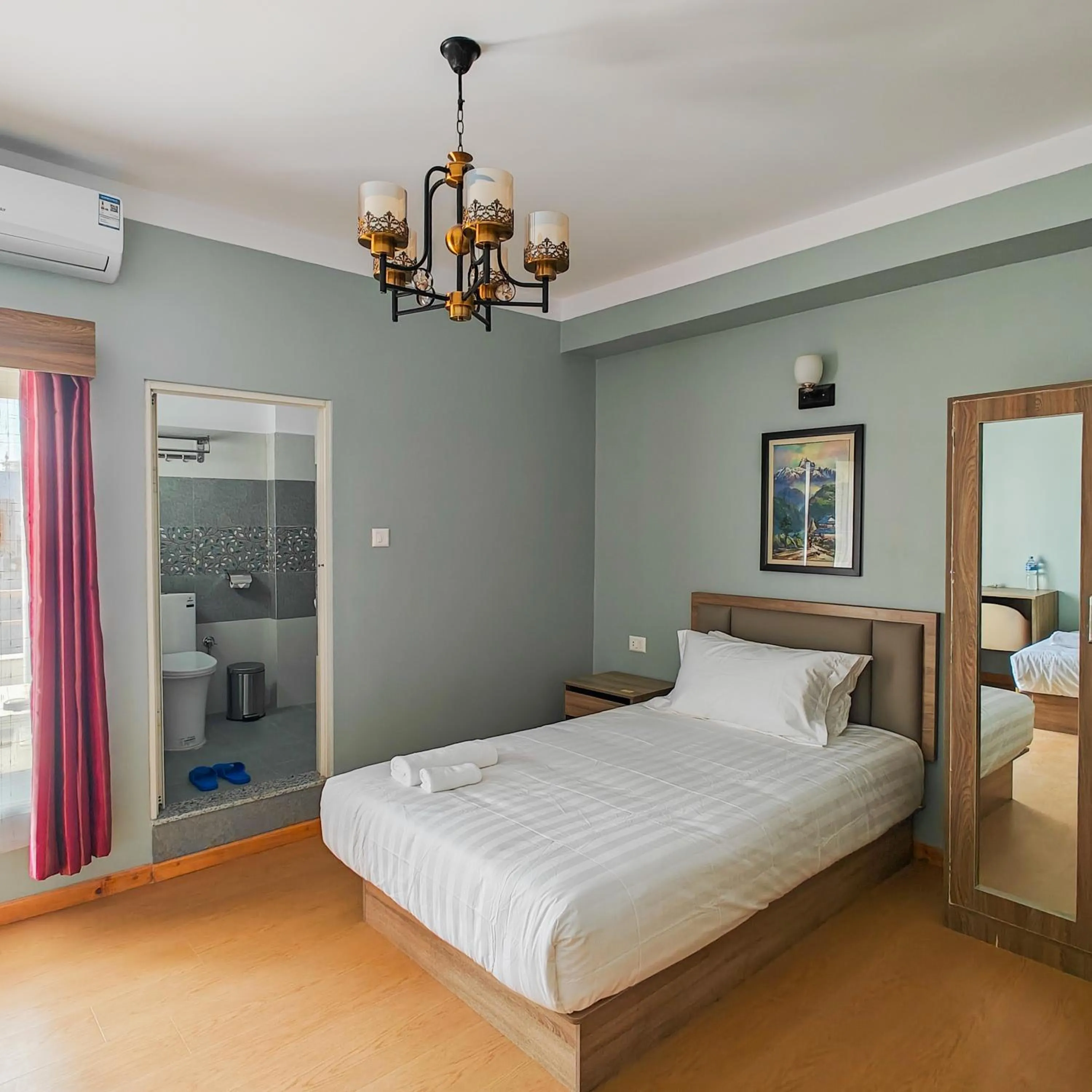 Bed in Boudha Apart Hotel