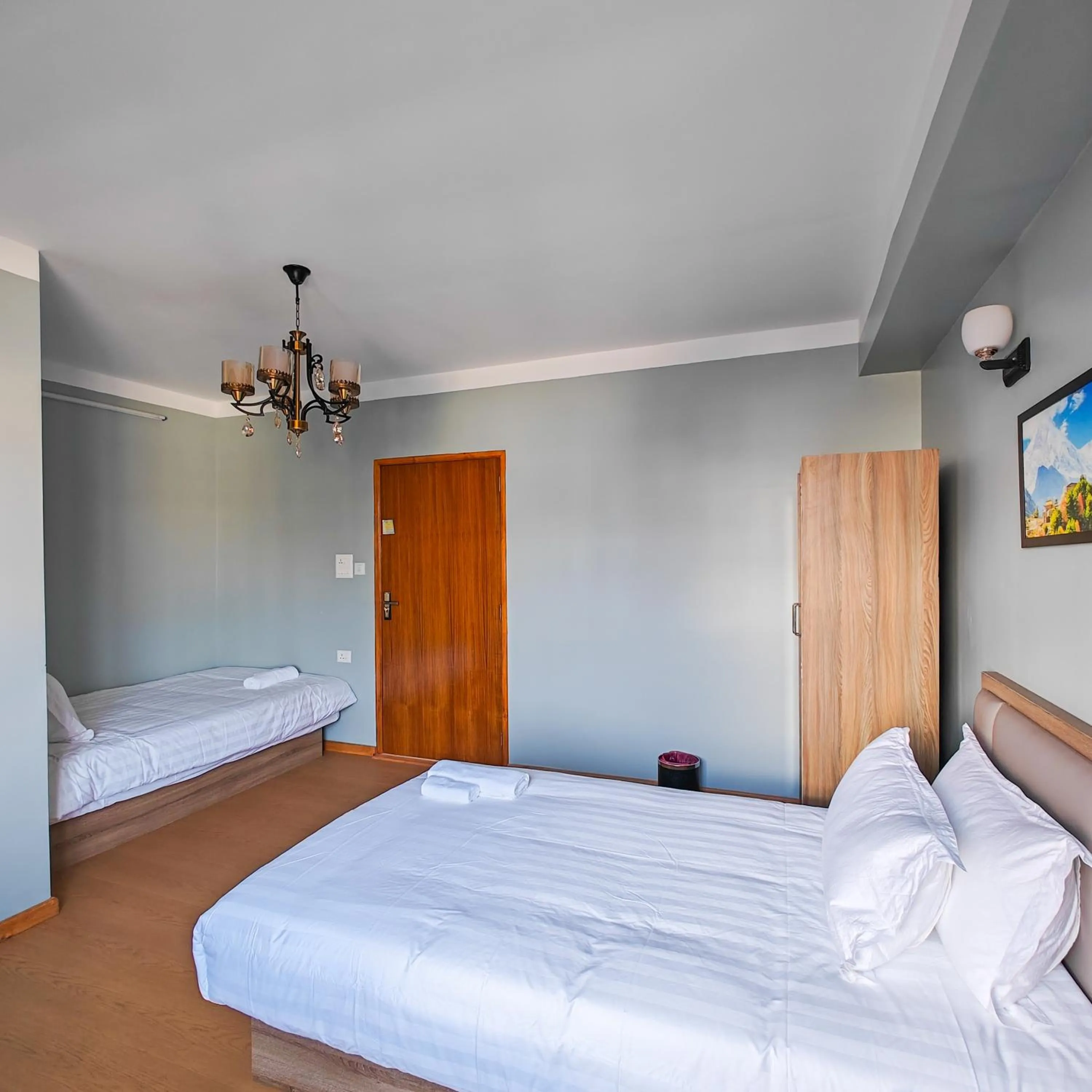 Bed in Boudha Apart Hotel