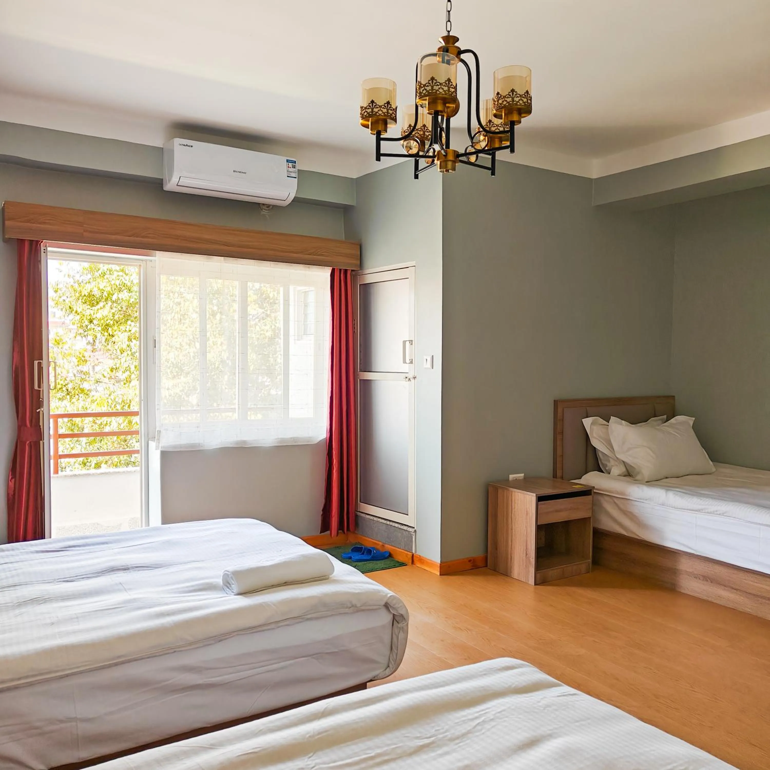 Bed in Boudha Apart Hotel