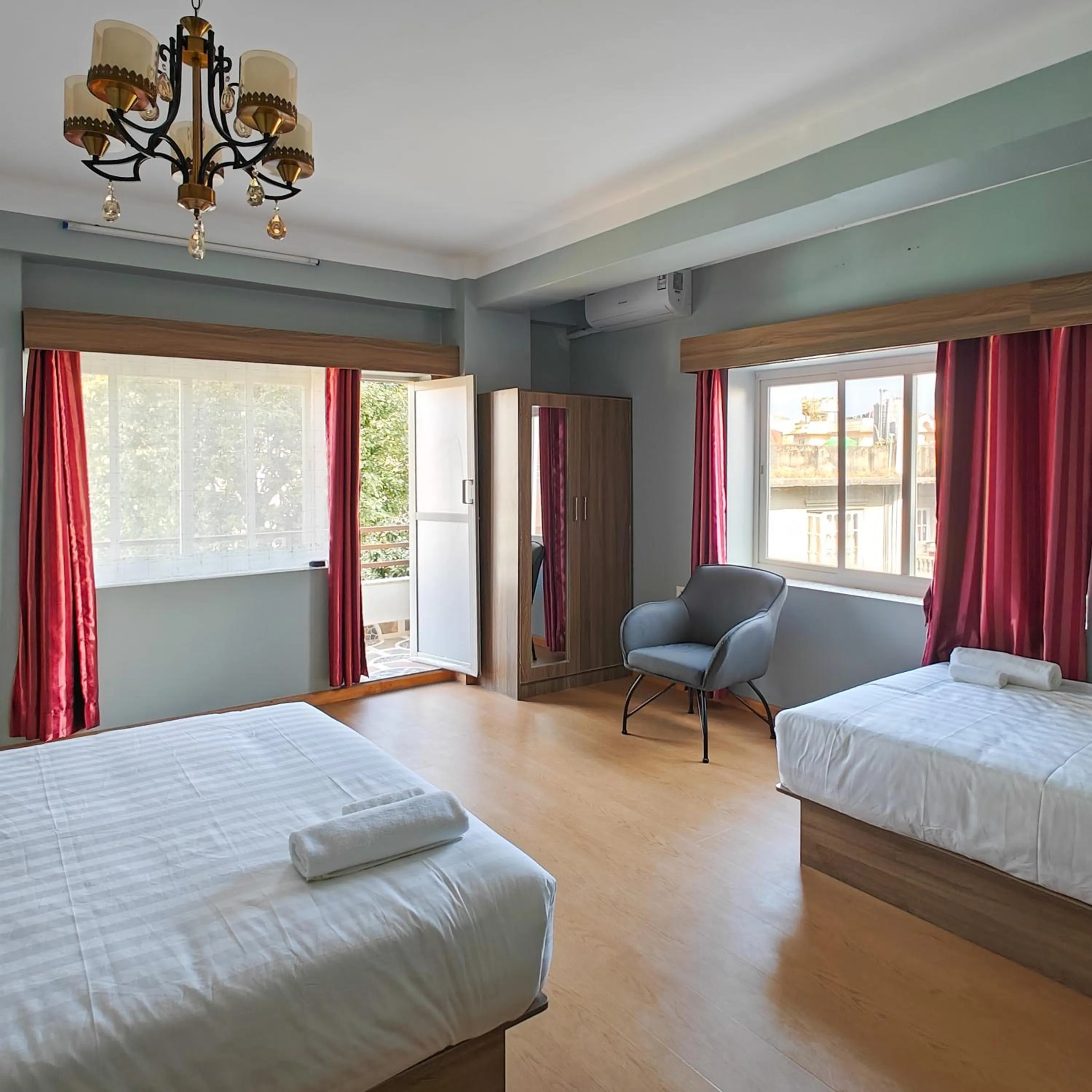 Bed in Boudha Apart Hotel