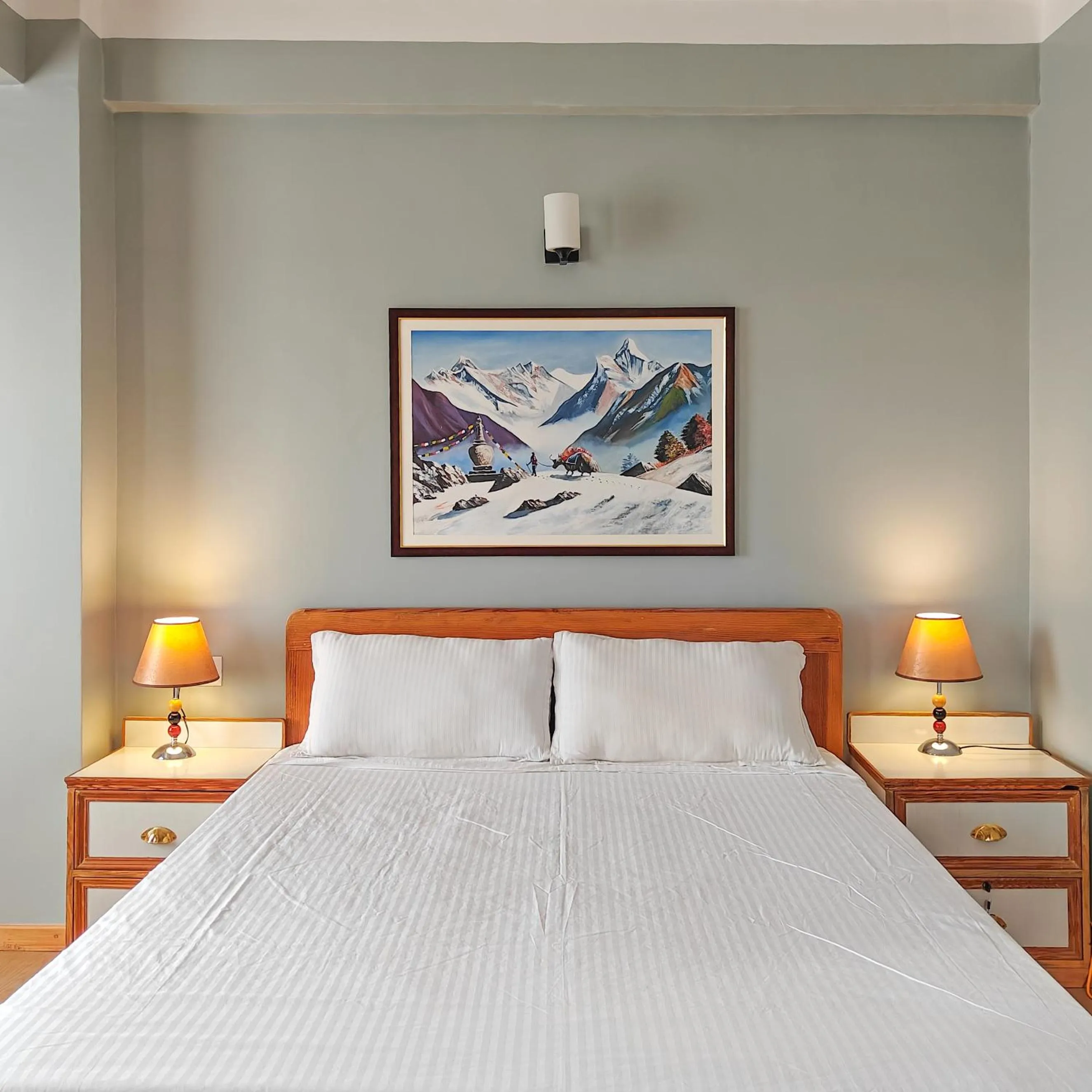 Bed in Boudha Apart Hotel