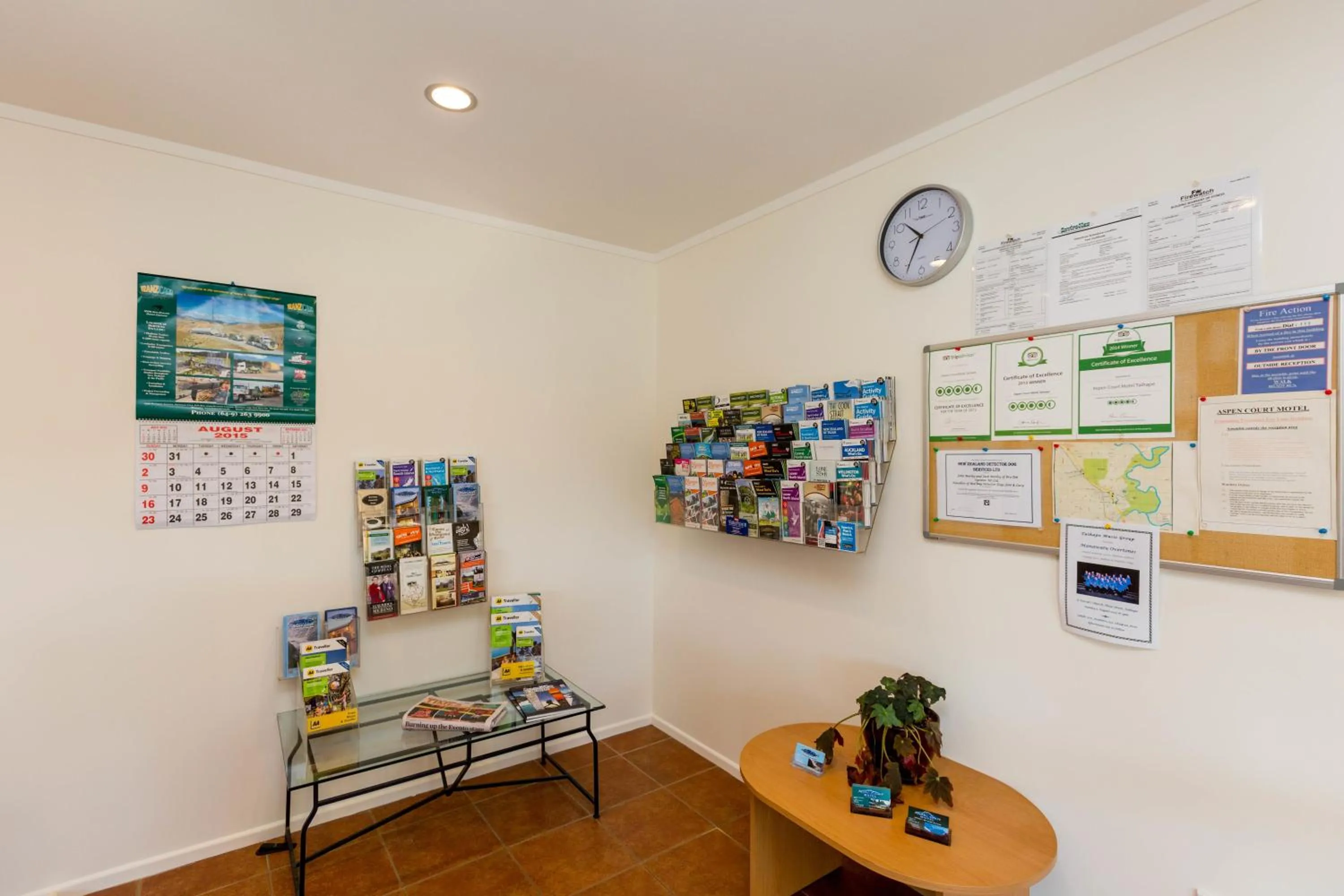 Lobby or reception in Aspen Court Motel Taihape