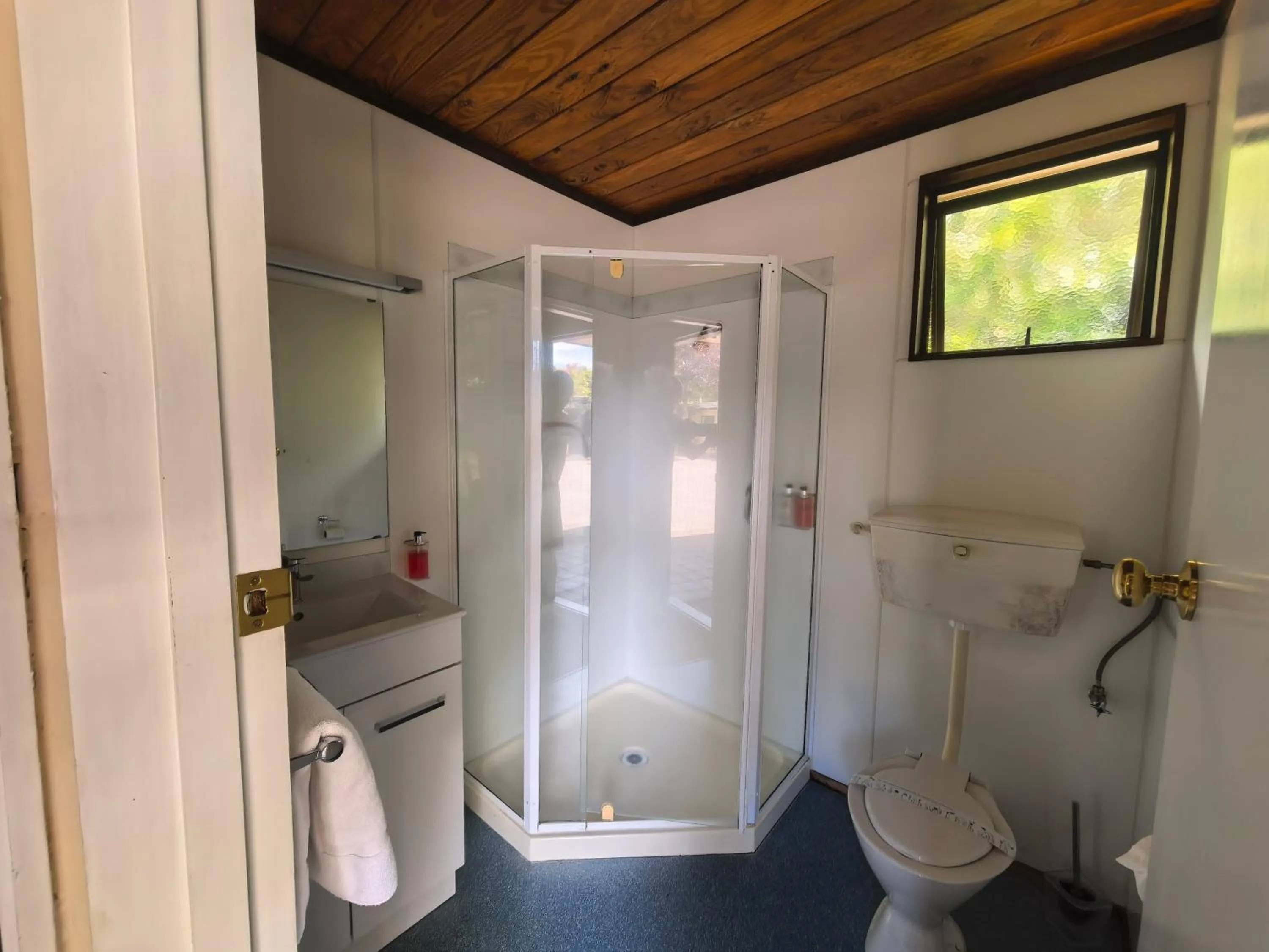Bathroom in Judges Pool Motel Turangi