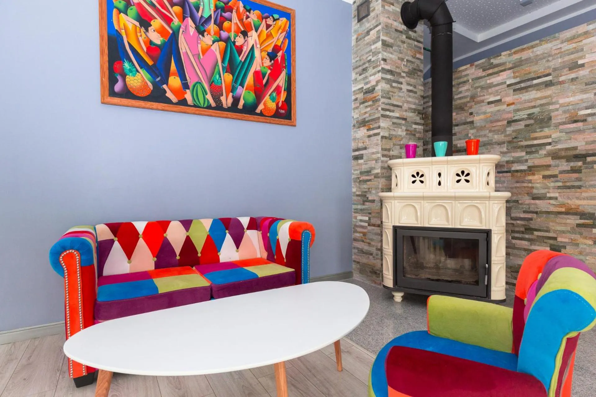 Seating area in Hotel Vela