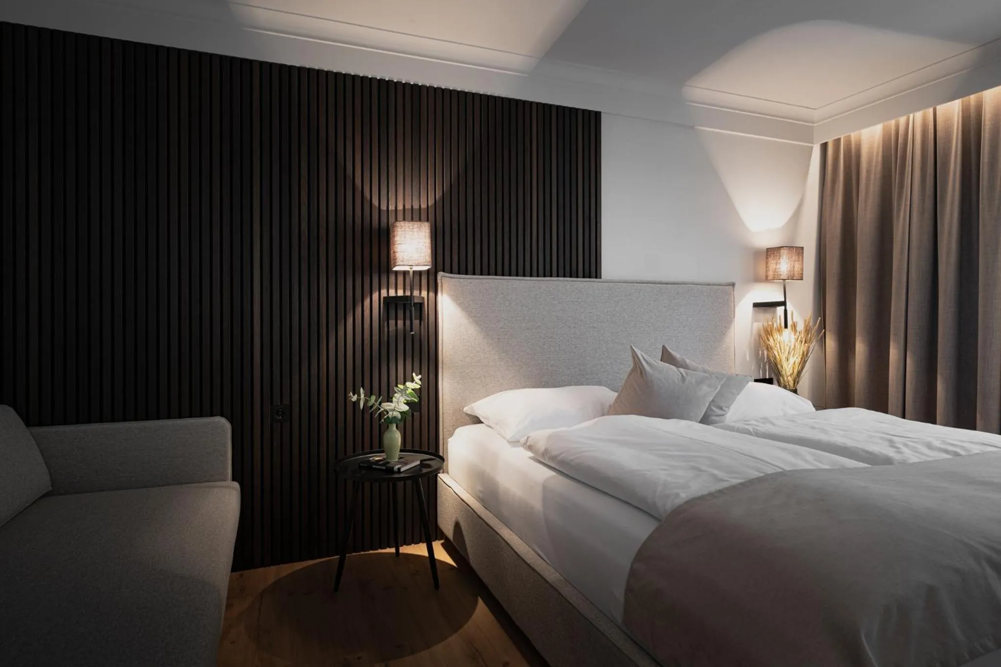 Bed in Hotel Schachner