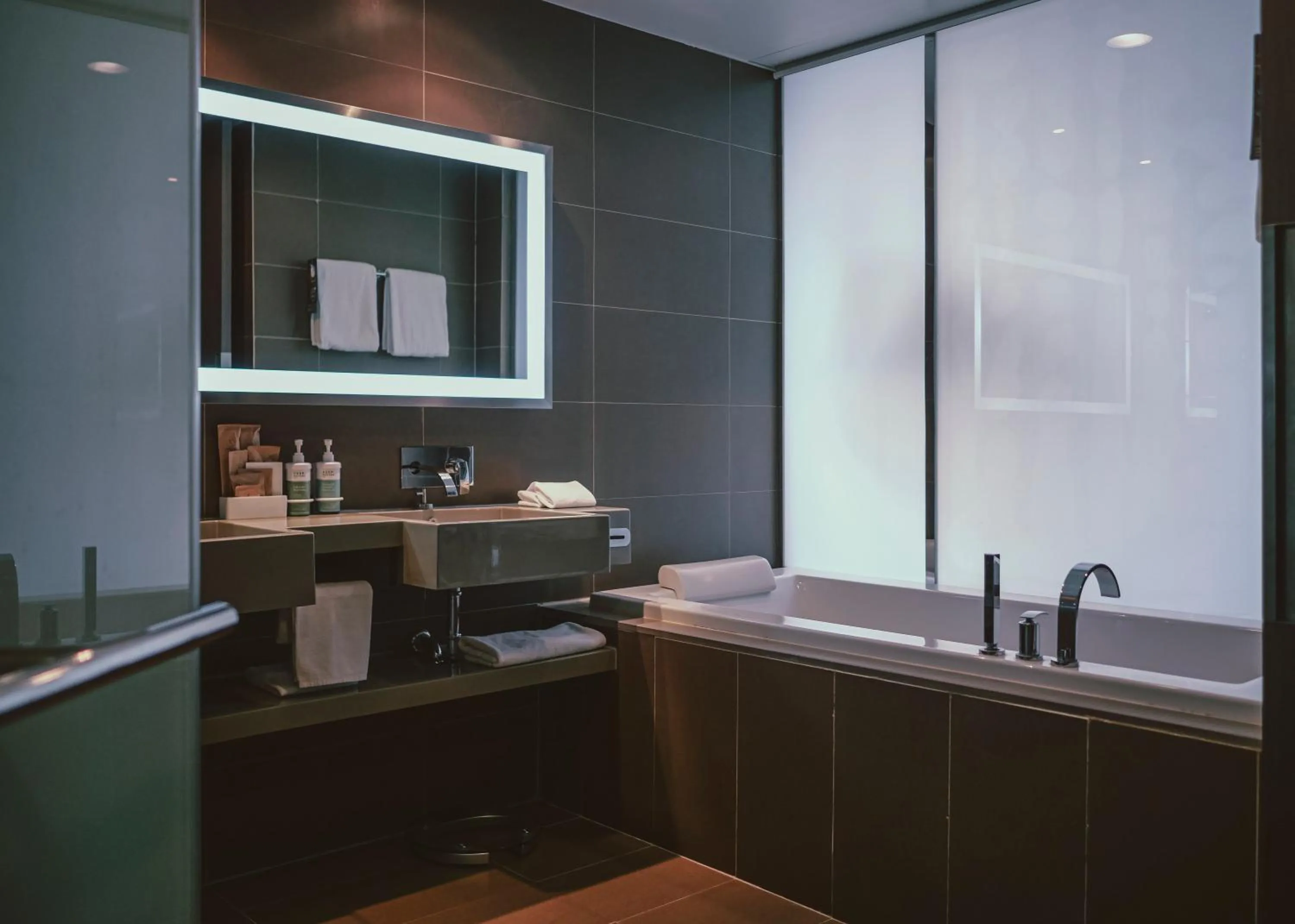 Bathroom in Four Points by Sheraton Bangkok Ploenchit Sukhumvit