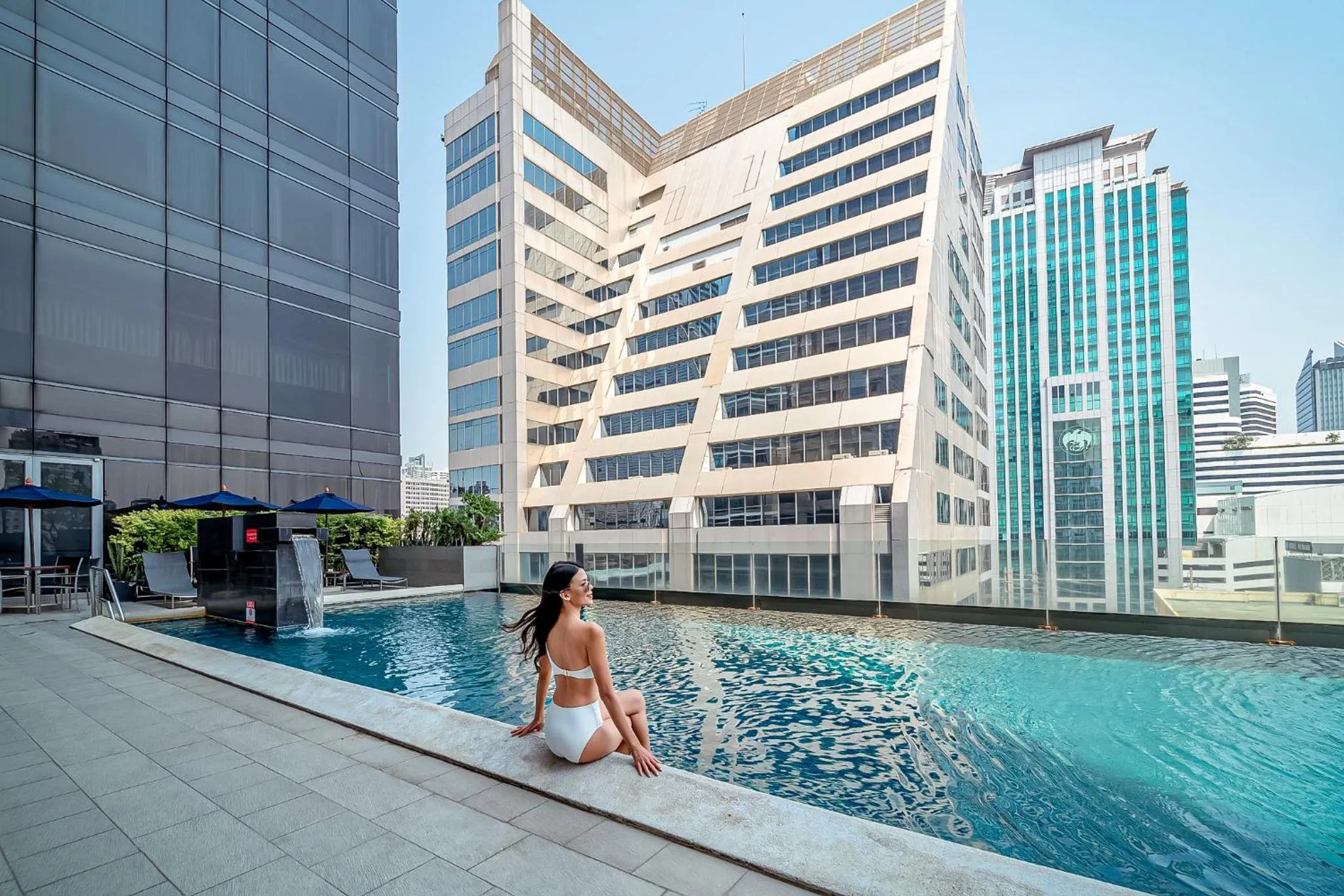 Pool view in Four Points by Sheraton Bangkok Ploenchit Sukhumvit