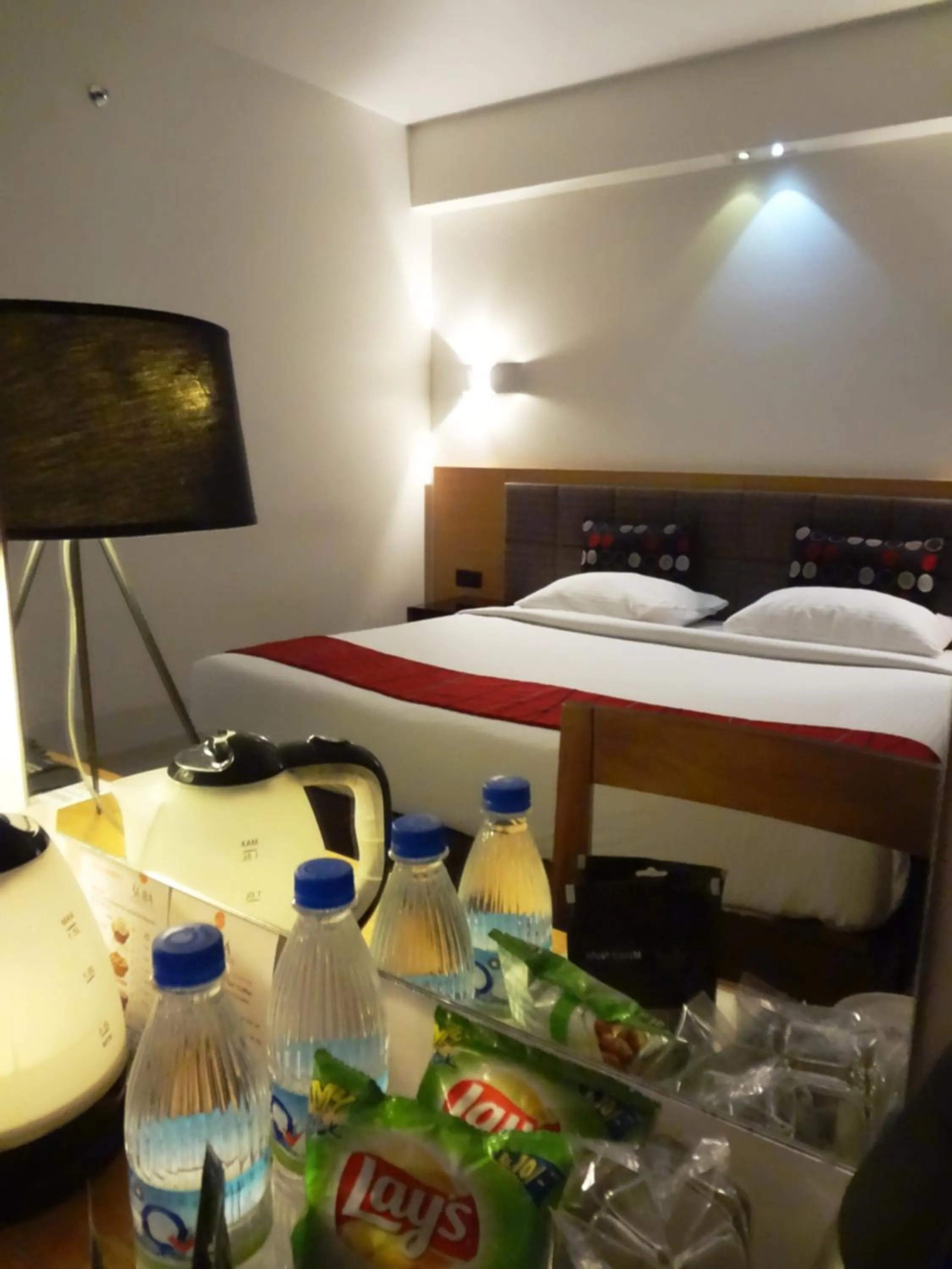 Bed in Hotel Suba International Sahar Road Mumbai