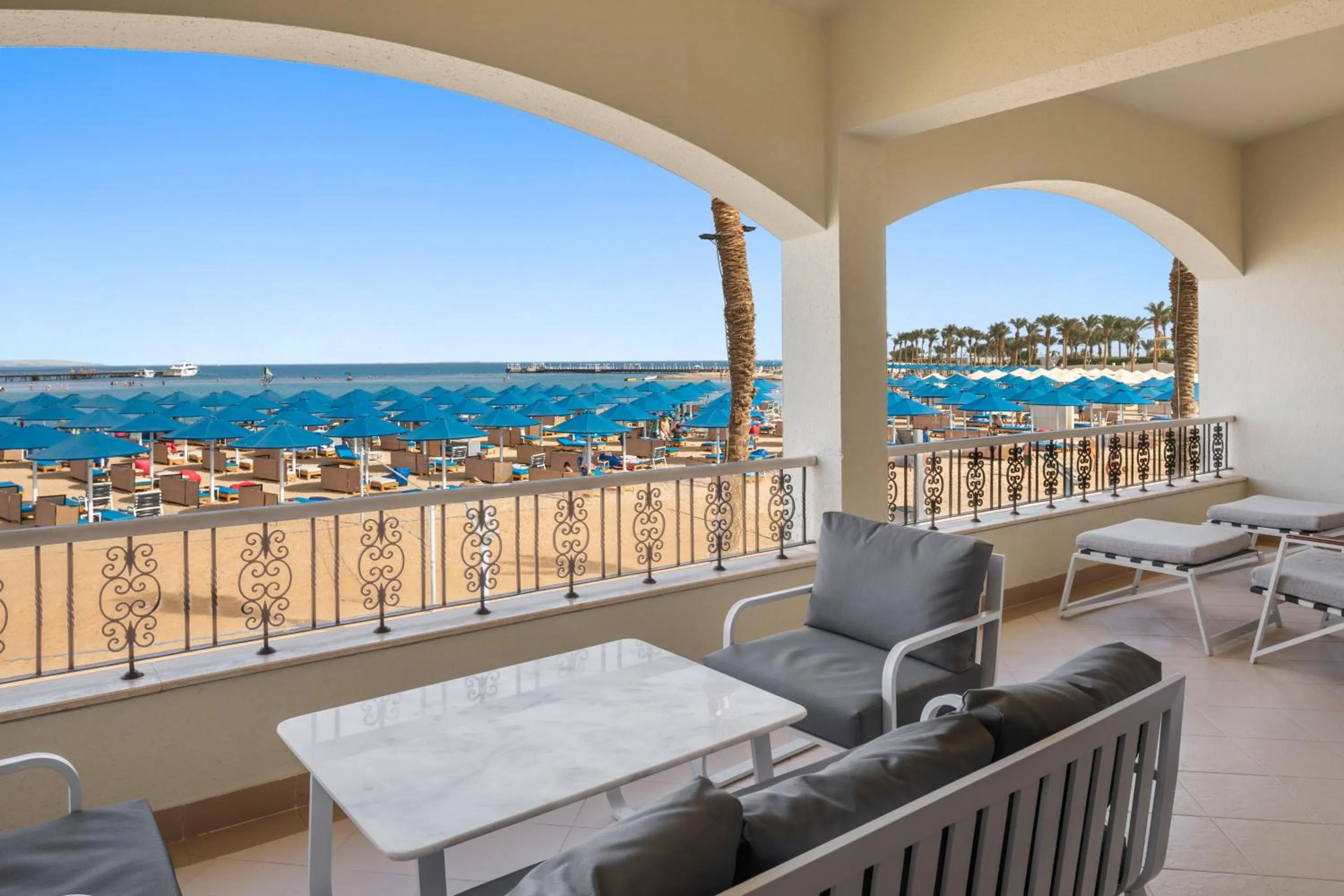 Balcony/Terrace in Pickalbatros Dana Beach Resort - Aqua Park