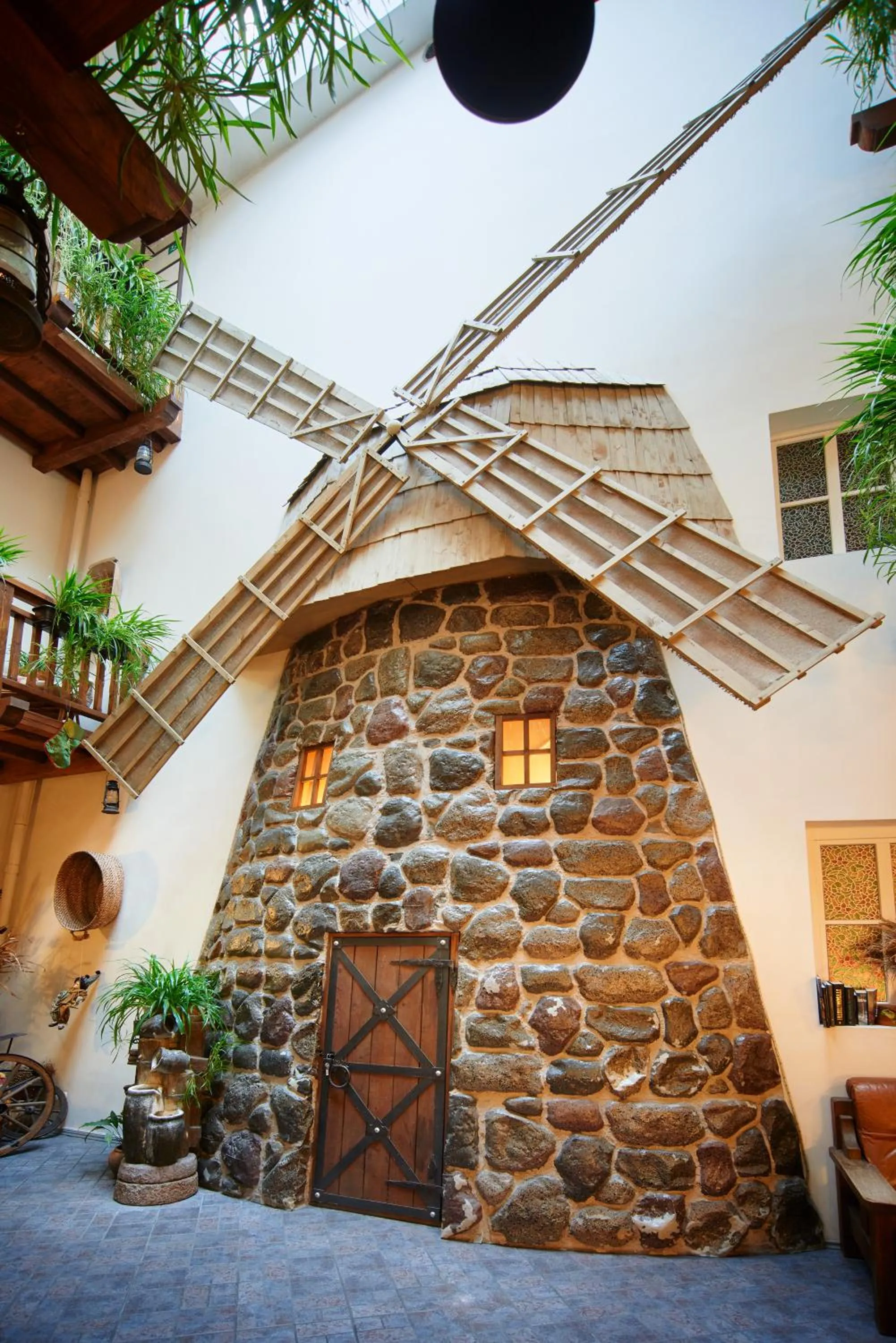 Inner courtyard view in Angel Town Hall Apartments