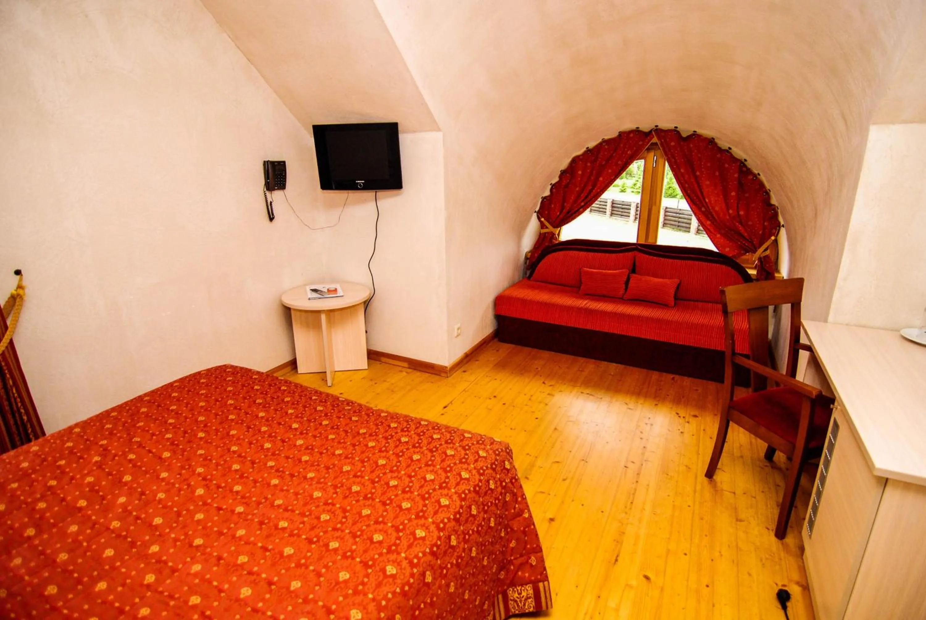 Seating area, Bed in Pajūrio Sodyba