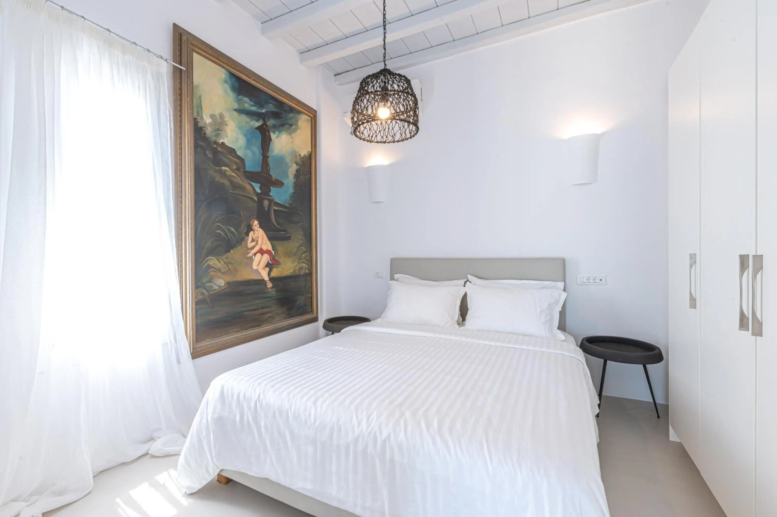 Bed in Carpe Diem Villas Mykonos ,Heated Pool!