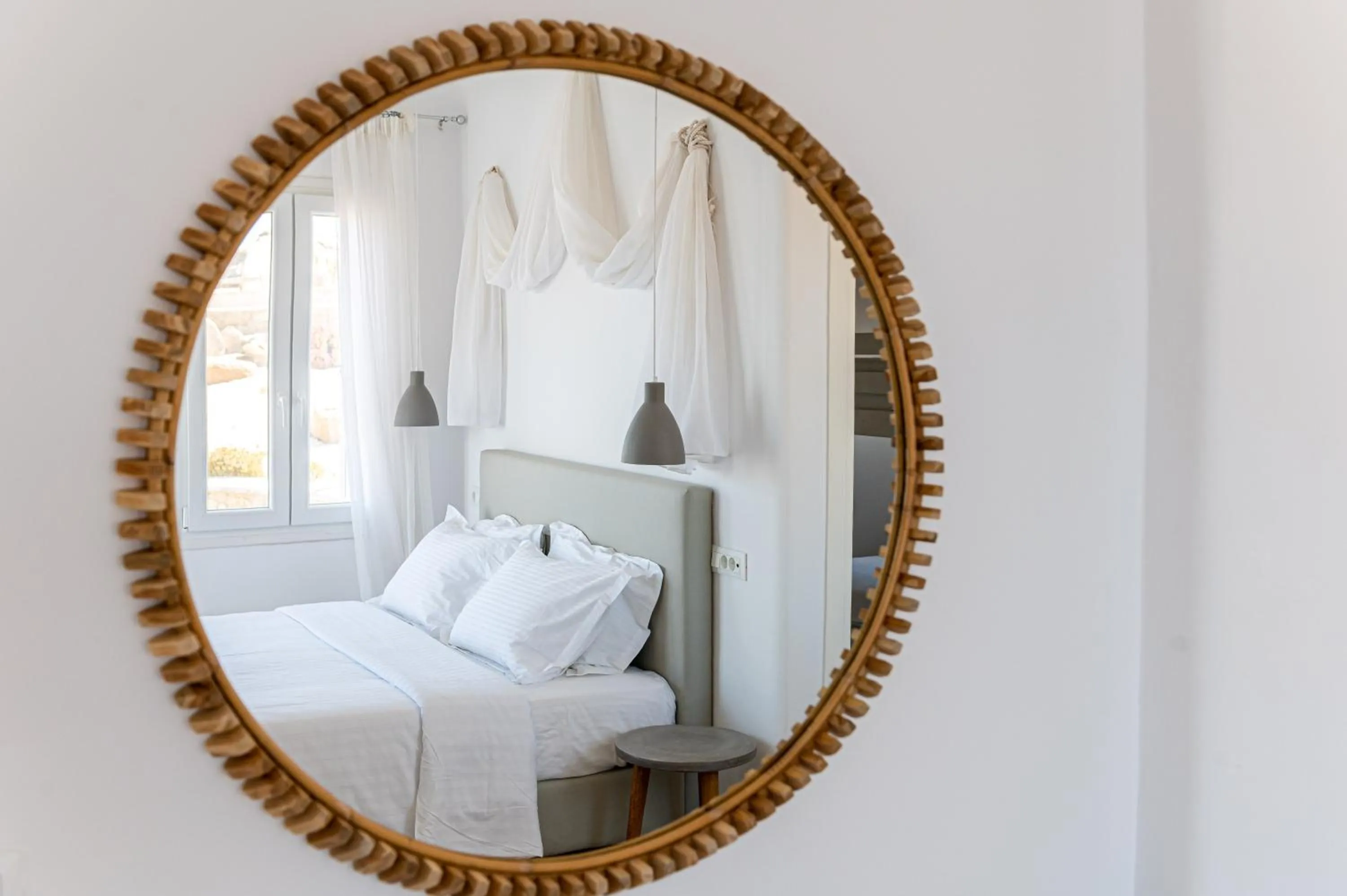 Bed in Carpe Diem Villas Mykonos ,Heated Pool!