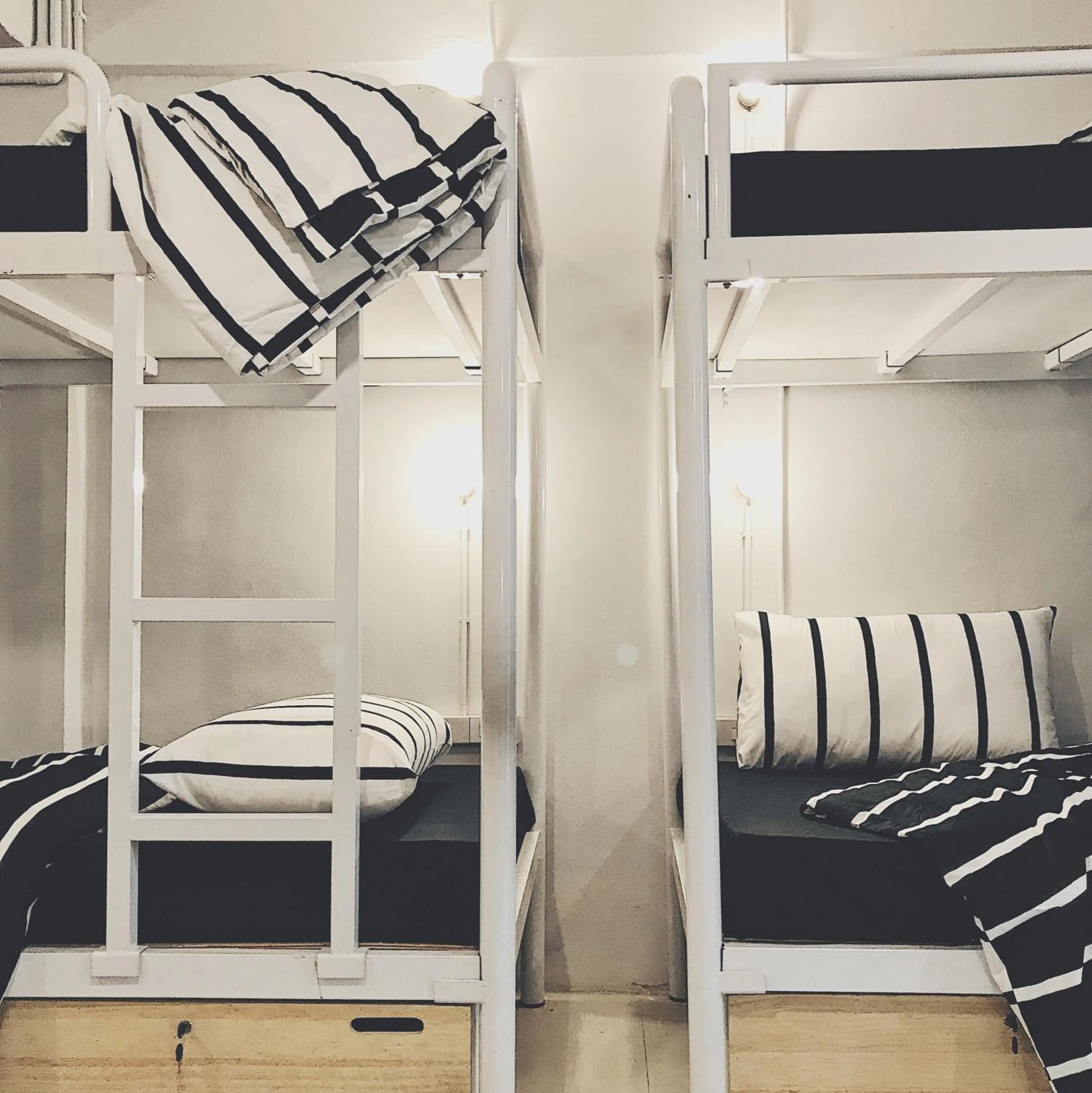 bunk bed, Bed in Beige Poshtels + Netflix