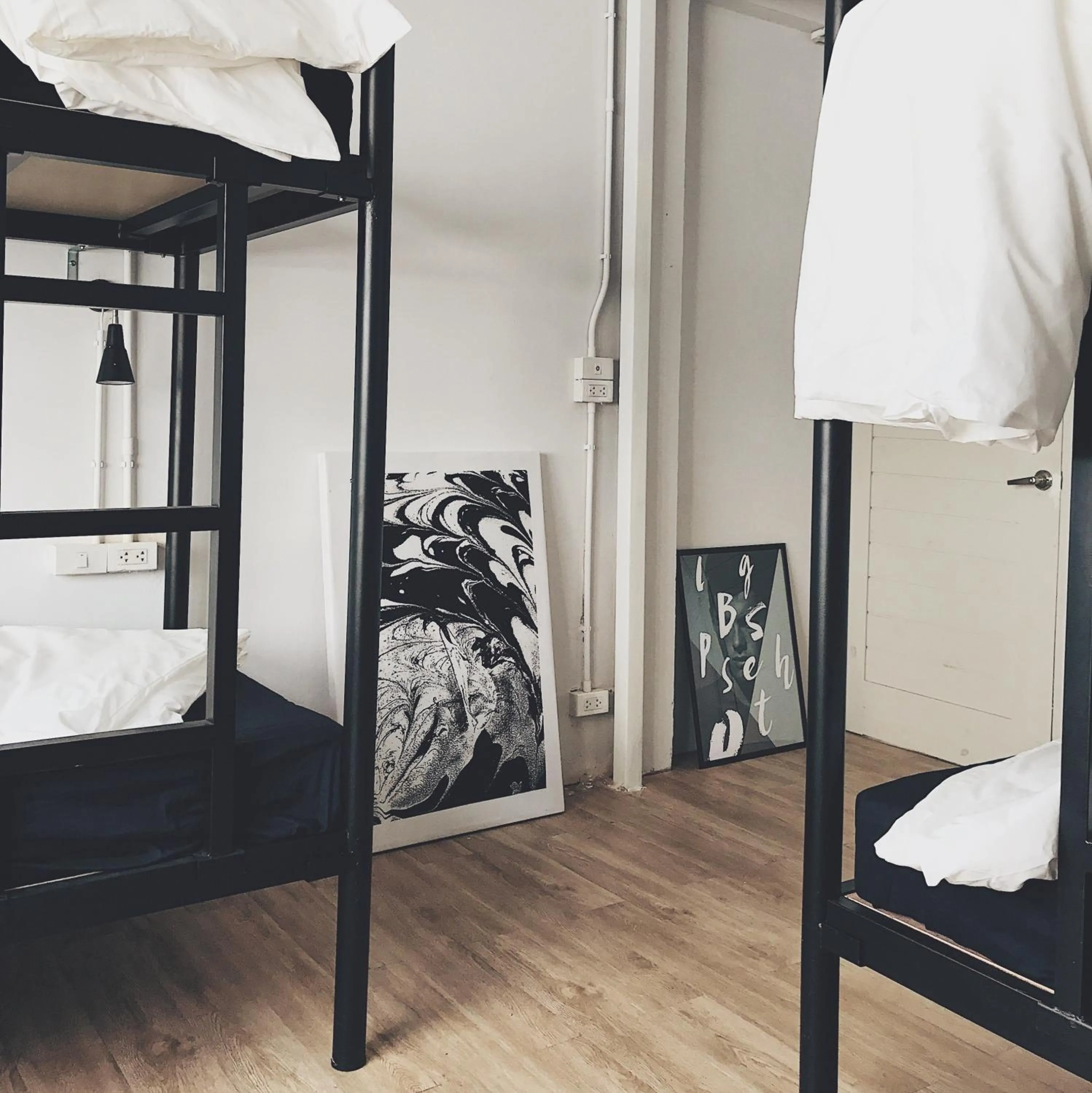 bunk bed, Bed in Beige Poshtels + Netflix