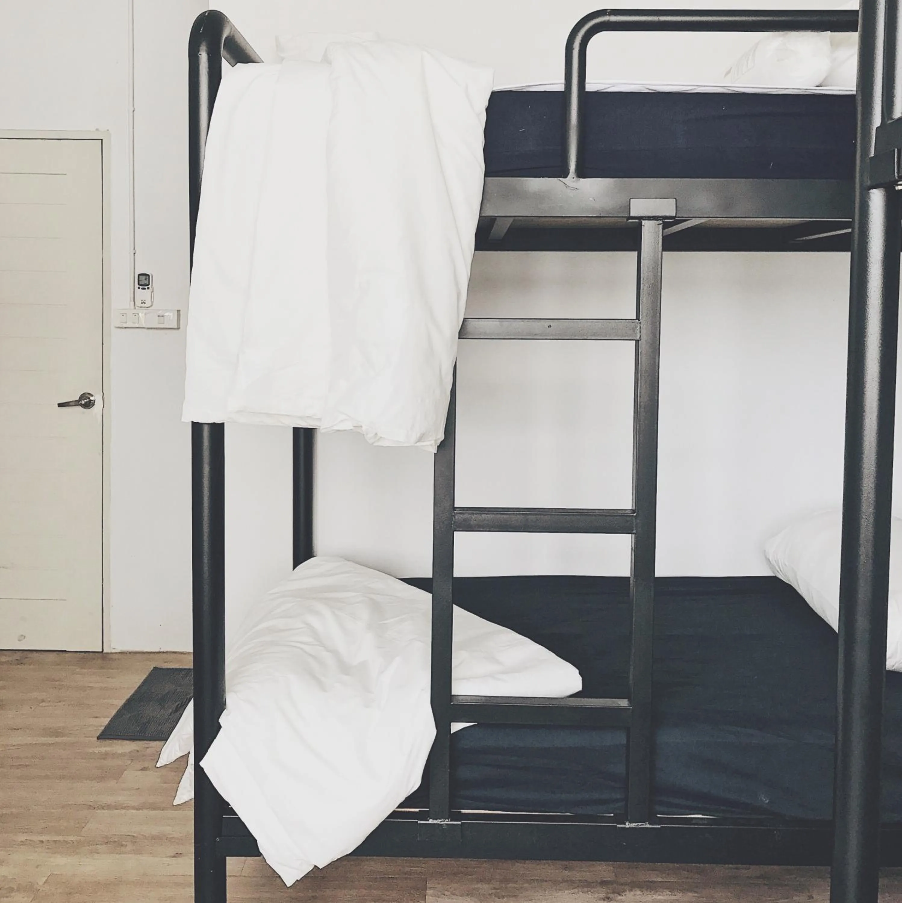 bunk bed, Bed in Beige Poshtels + Netflix