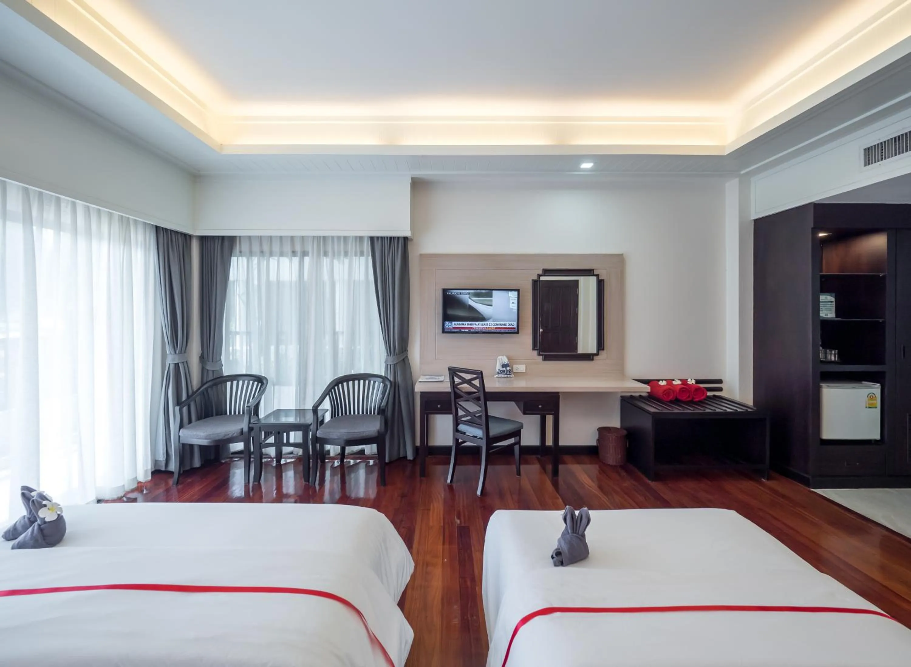 Bed in Grand Jomtien Palace Hotel - SHA Extra Plus