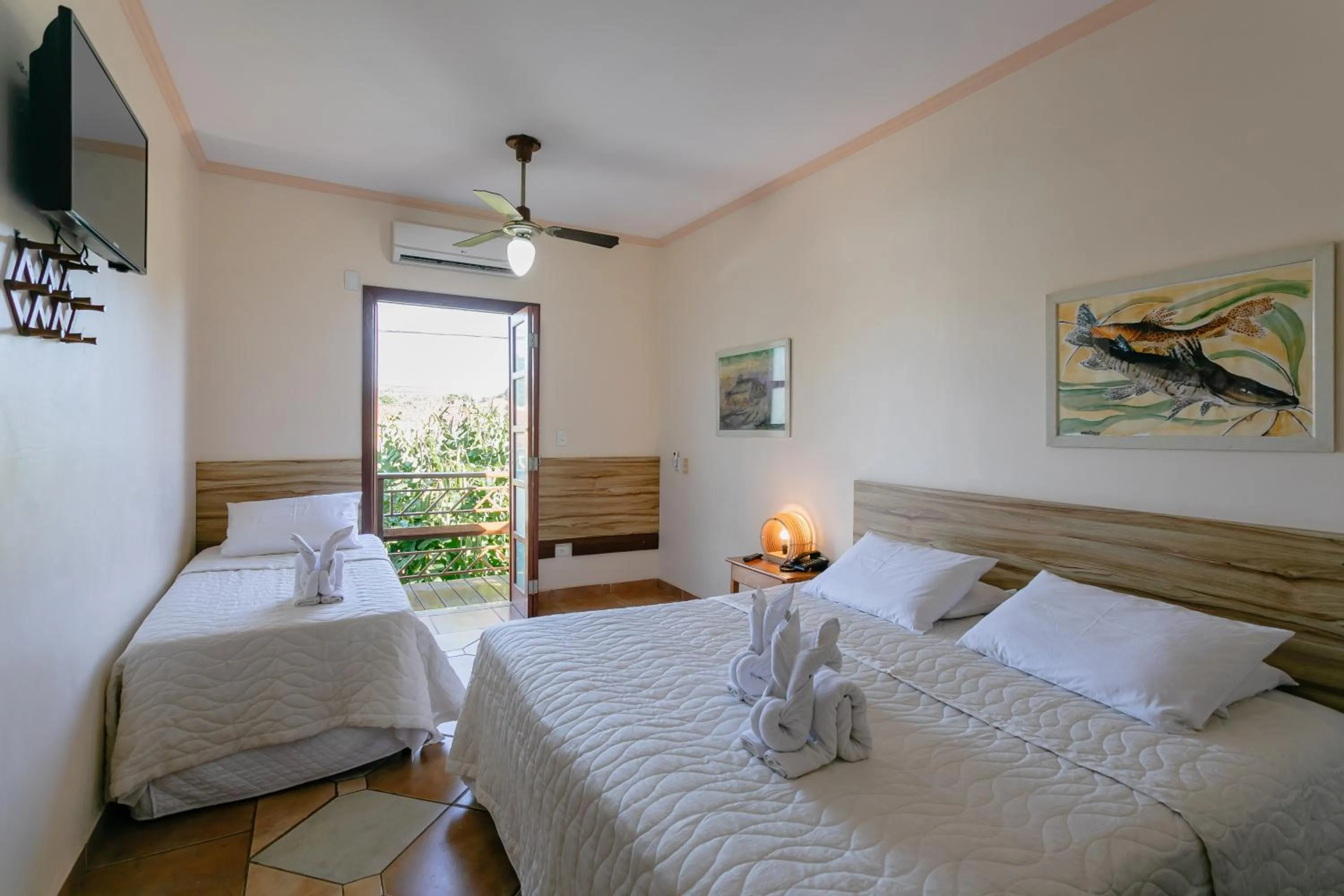 Bed in Hotel Pirá Miúna