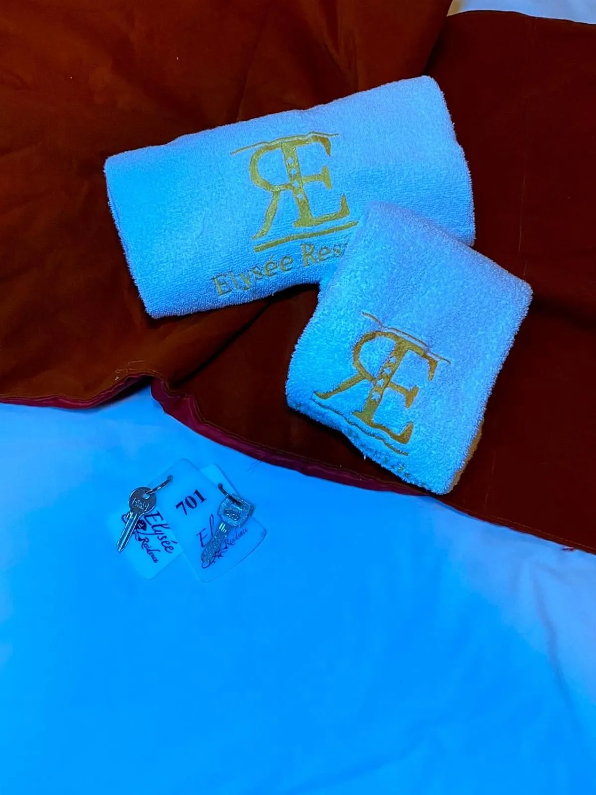 towels, Bed in Elysee Residence