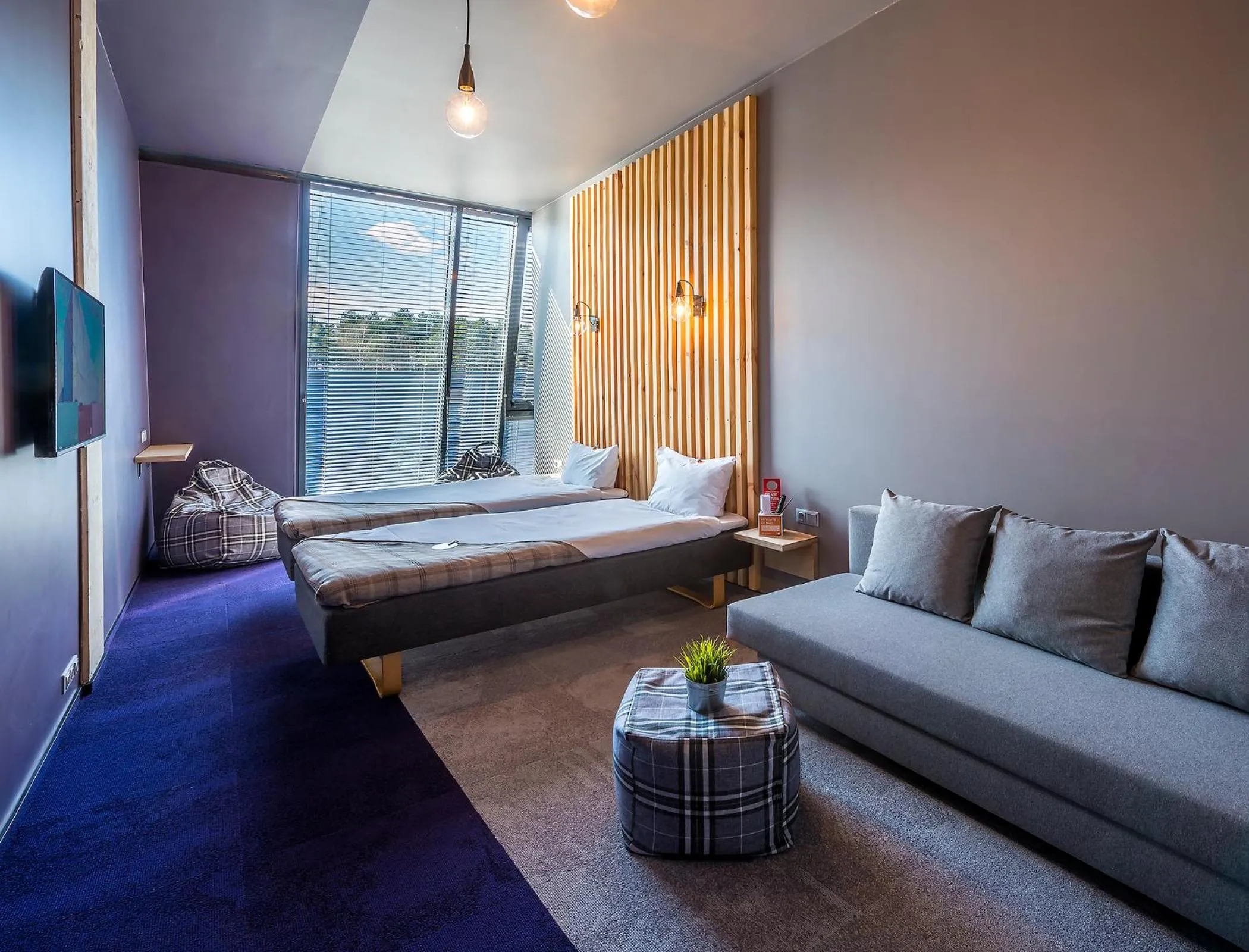 TV and multimedia, Bed in Urbihop Hotel