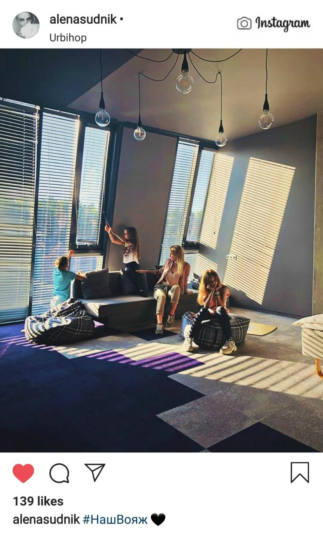 Family in Urbihop Hotel