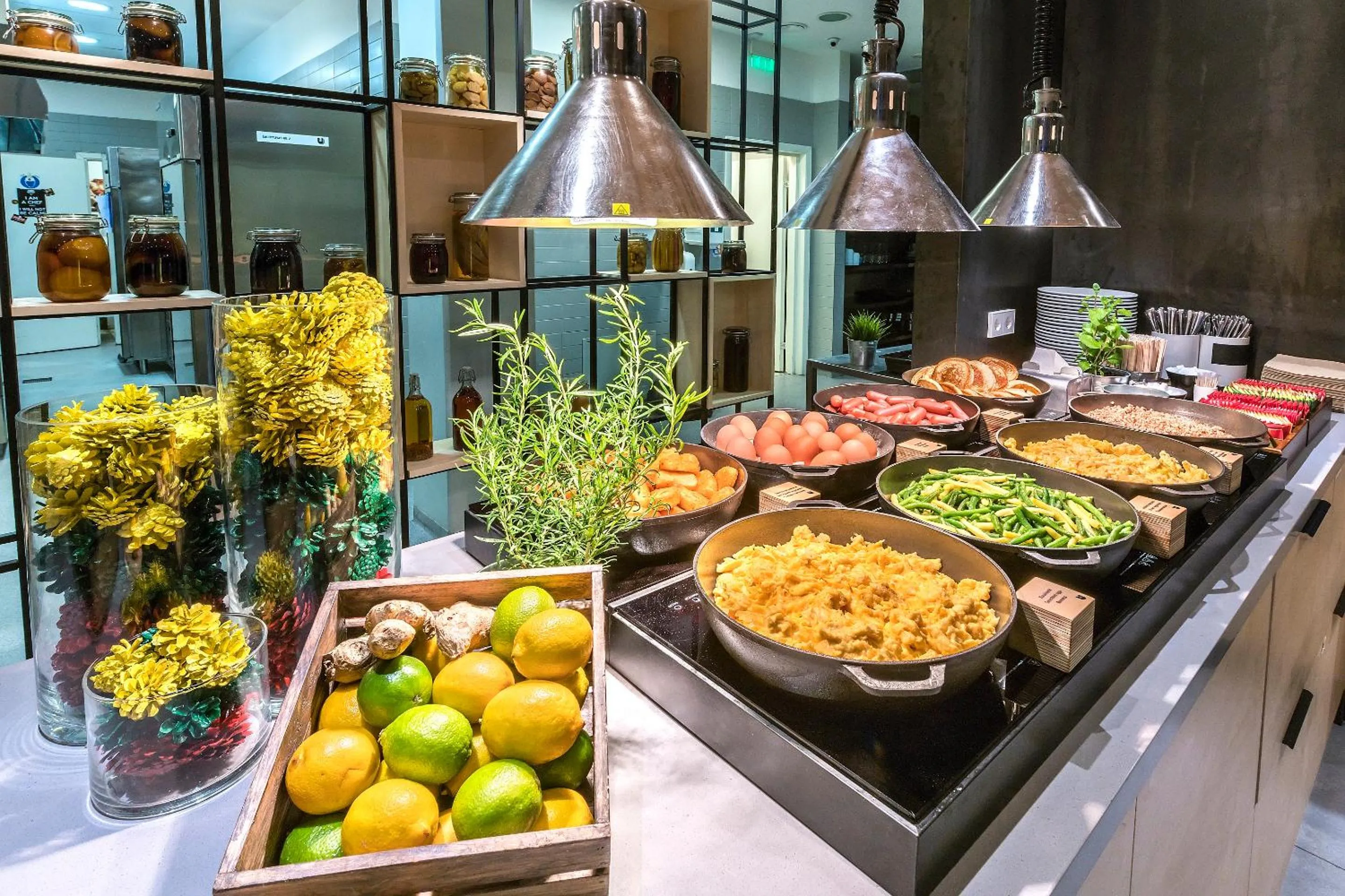 Buffet breakfast in Urbihop Hotel