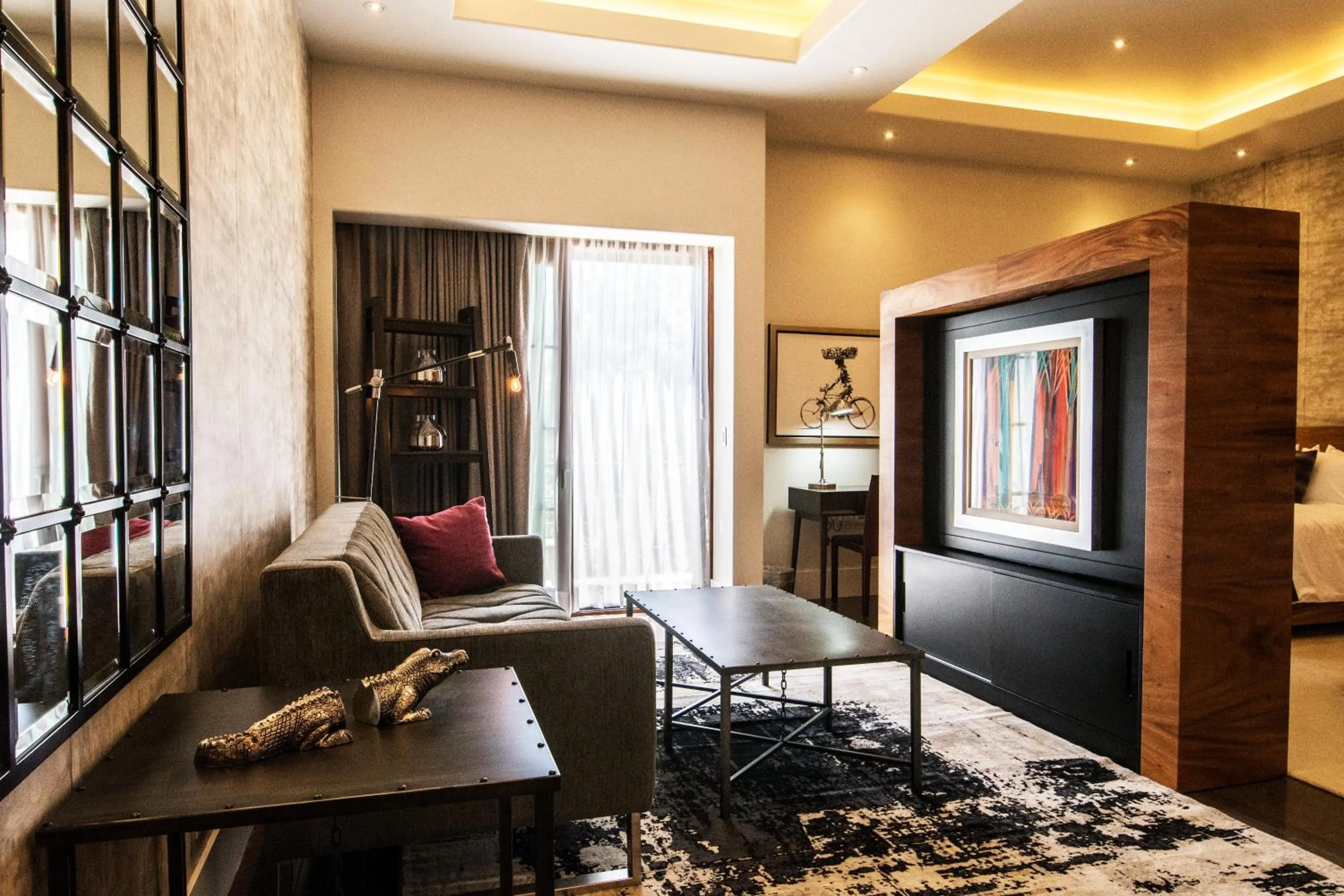 Living room, Bed in Marsella 45