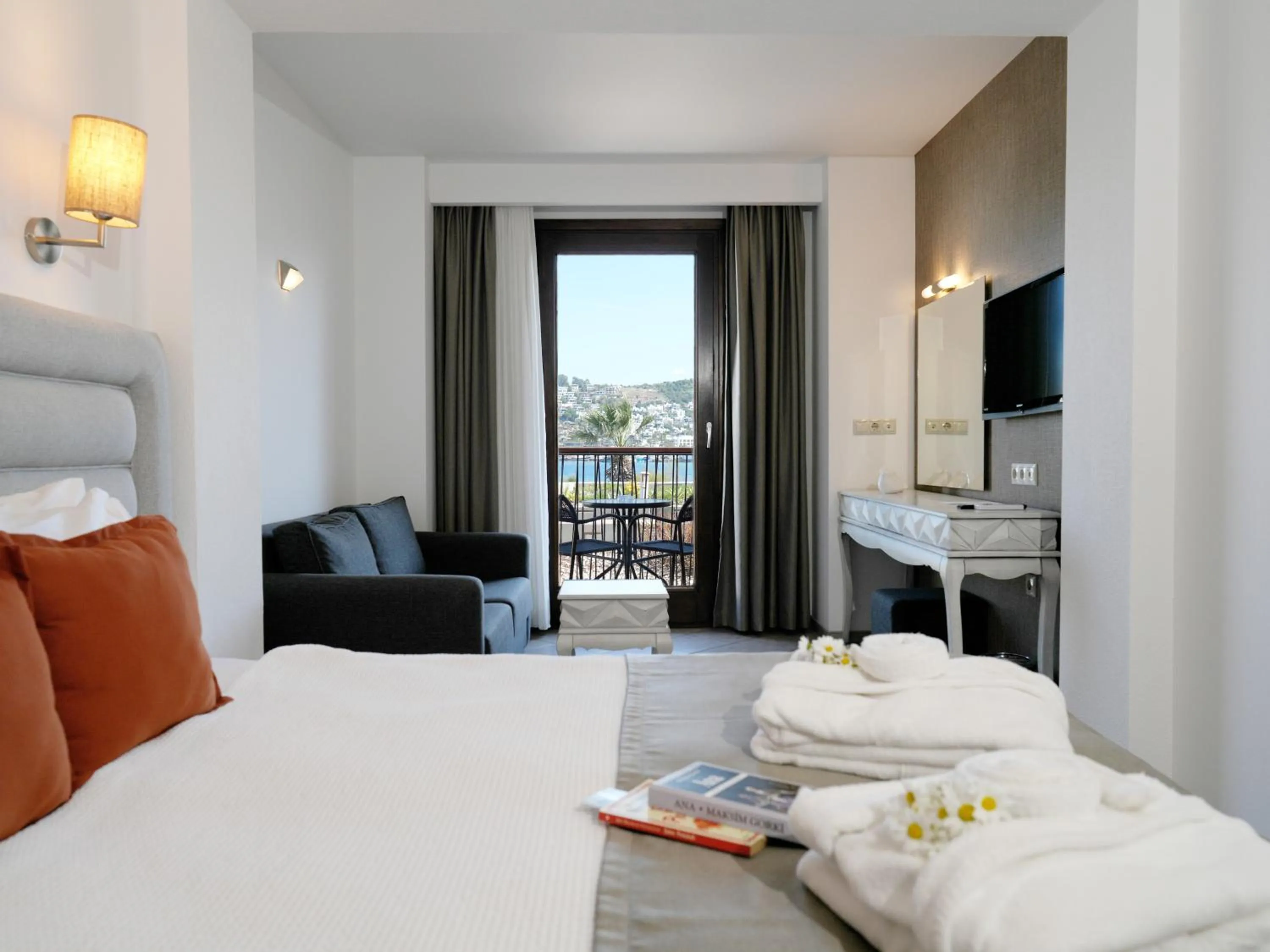 Bed in Costa Farilya Special Class Hotel Bodrum