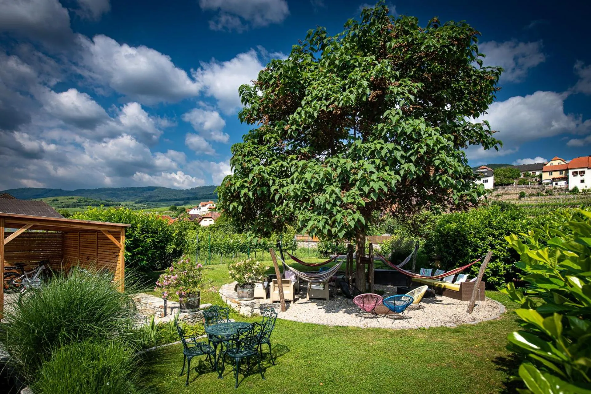 Garden view in Das WeinQuadrat - boutique stay